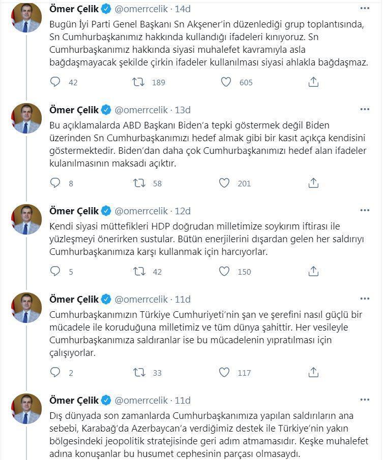 Ak Parti Sözcüsü Çelikten Akşenere tepki