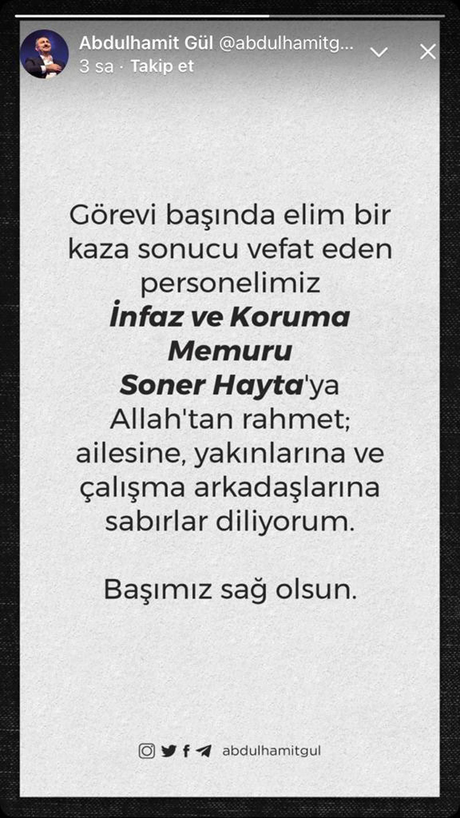 Üzerine nizamiye kapısı devrilen infaz ve koruma memuru öldü