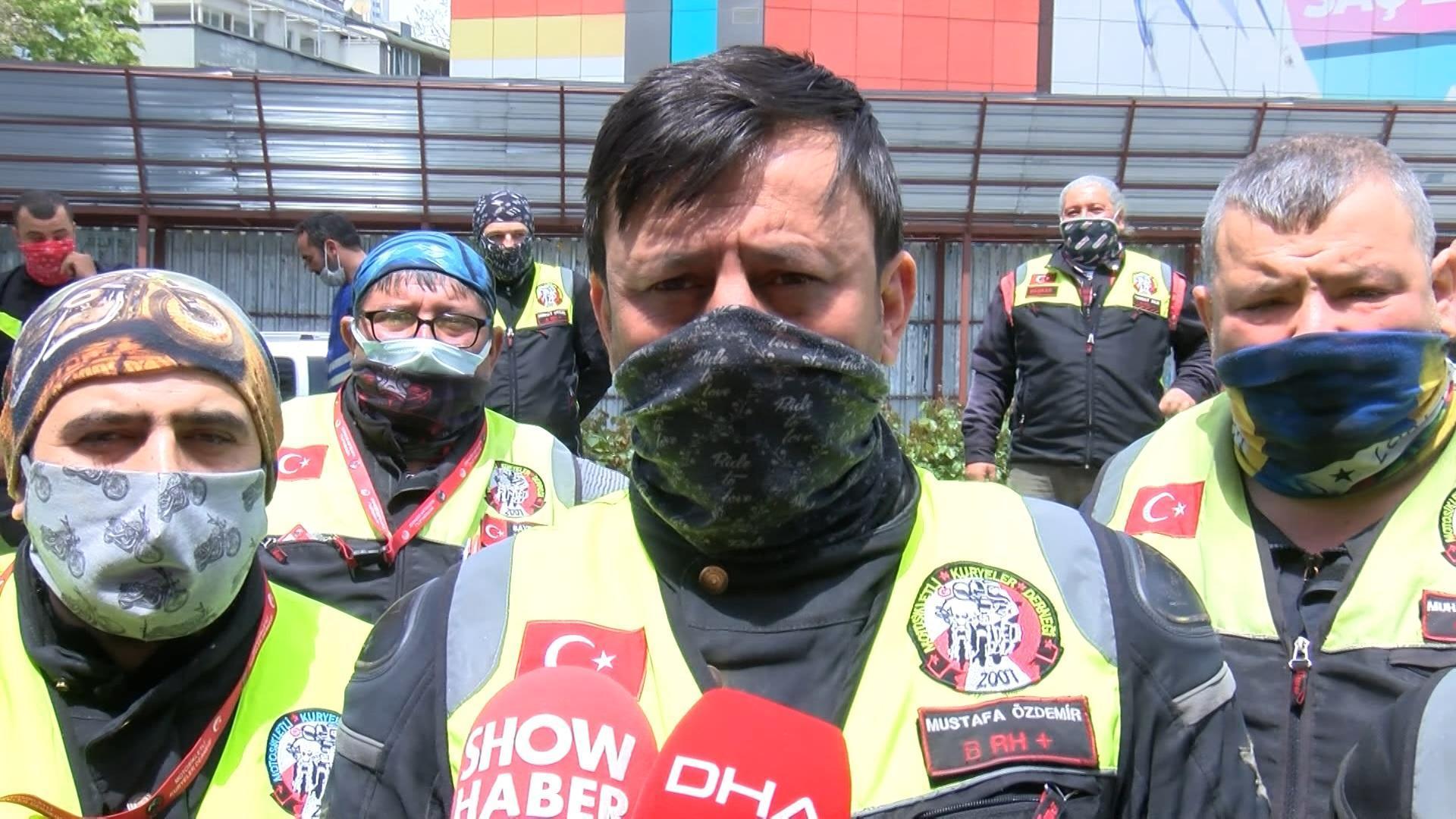 Motokuryeler, İpek Hattatın adli kontrol tedbirinin kaldırılmasını protesto etti