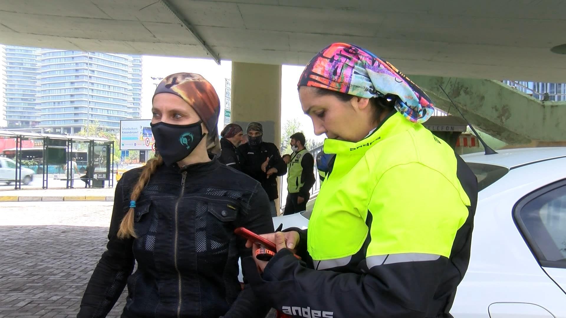 Motokuryeler, İpek Hattatın adli kontrol tedbirinin kaldırılmasını protesto etti