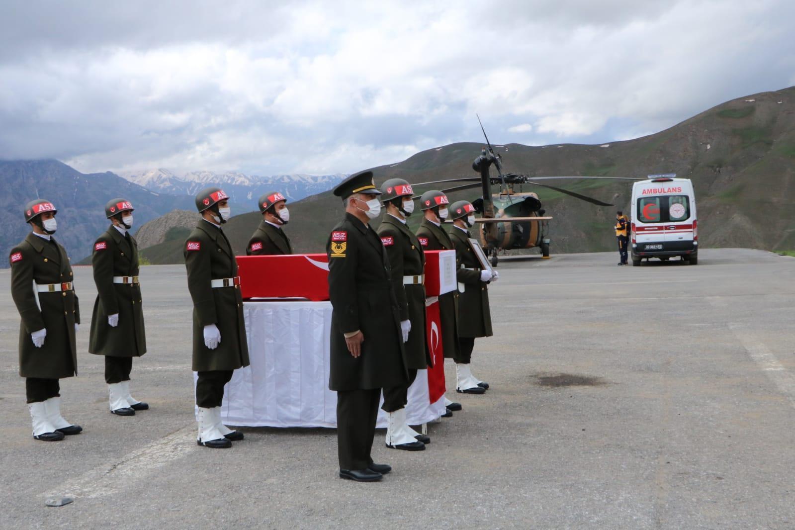 Şehit Uzman Çavuş Asan, törenle memleketine uğurlandı