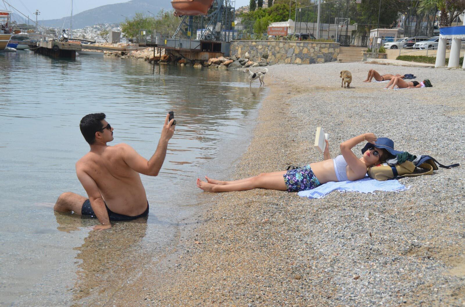 Bodrum plajları tam kapanmada turistlere kaldı