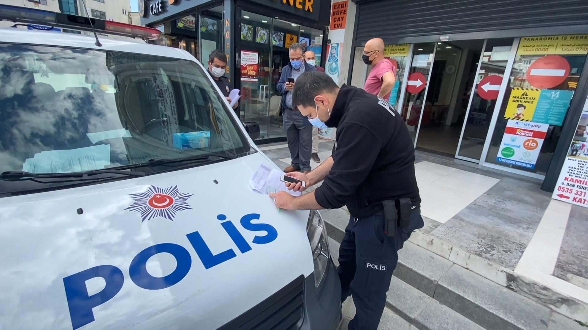 Esenyurtta tam kapanmada açık olan döviz bürosu mühürlendi