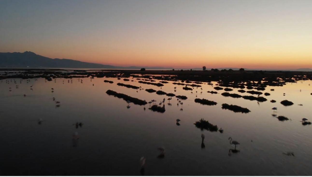 İzmir Kuş Cennetinde gün batımı güzelliği