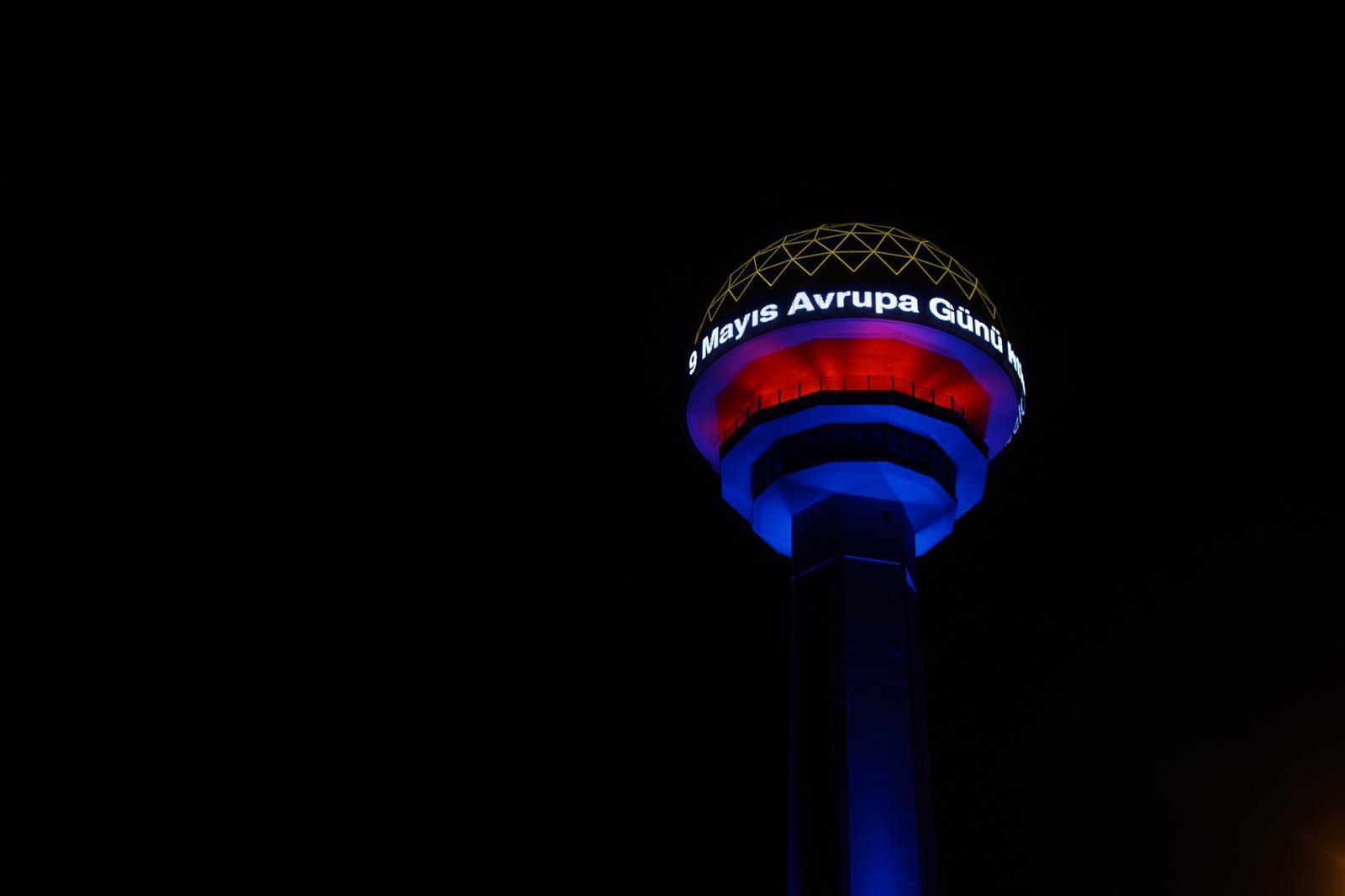 Ankaranın simgeleri, 9 Mayıs Avrupa Günü için süslendi