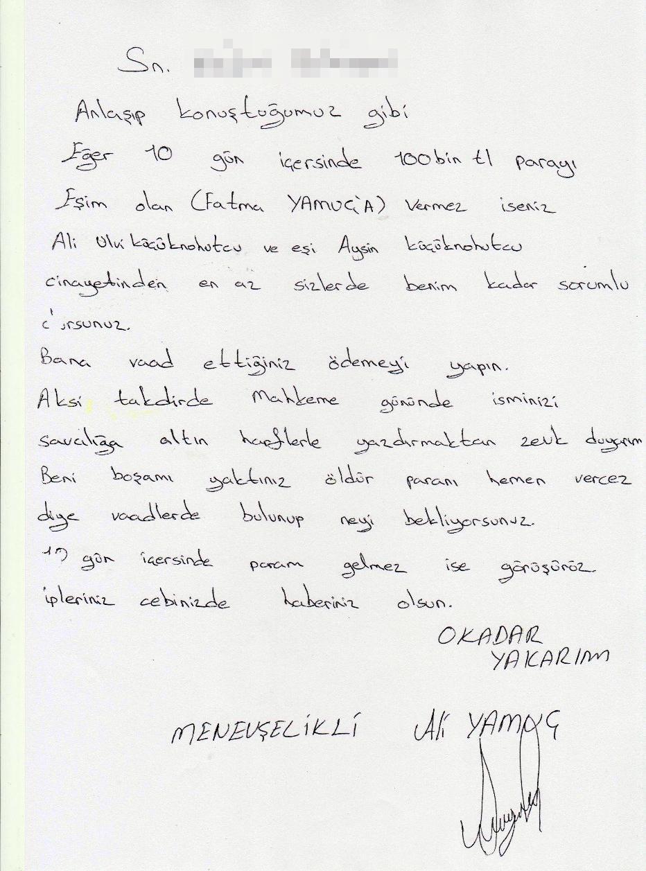 Büyüknohutçu çifti cinayetinde azmettirici iddiası