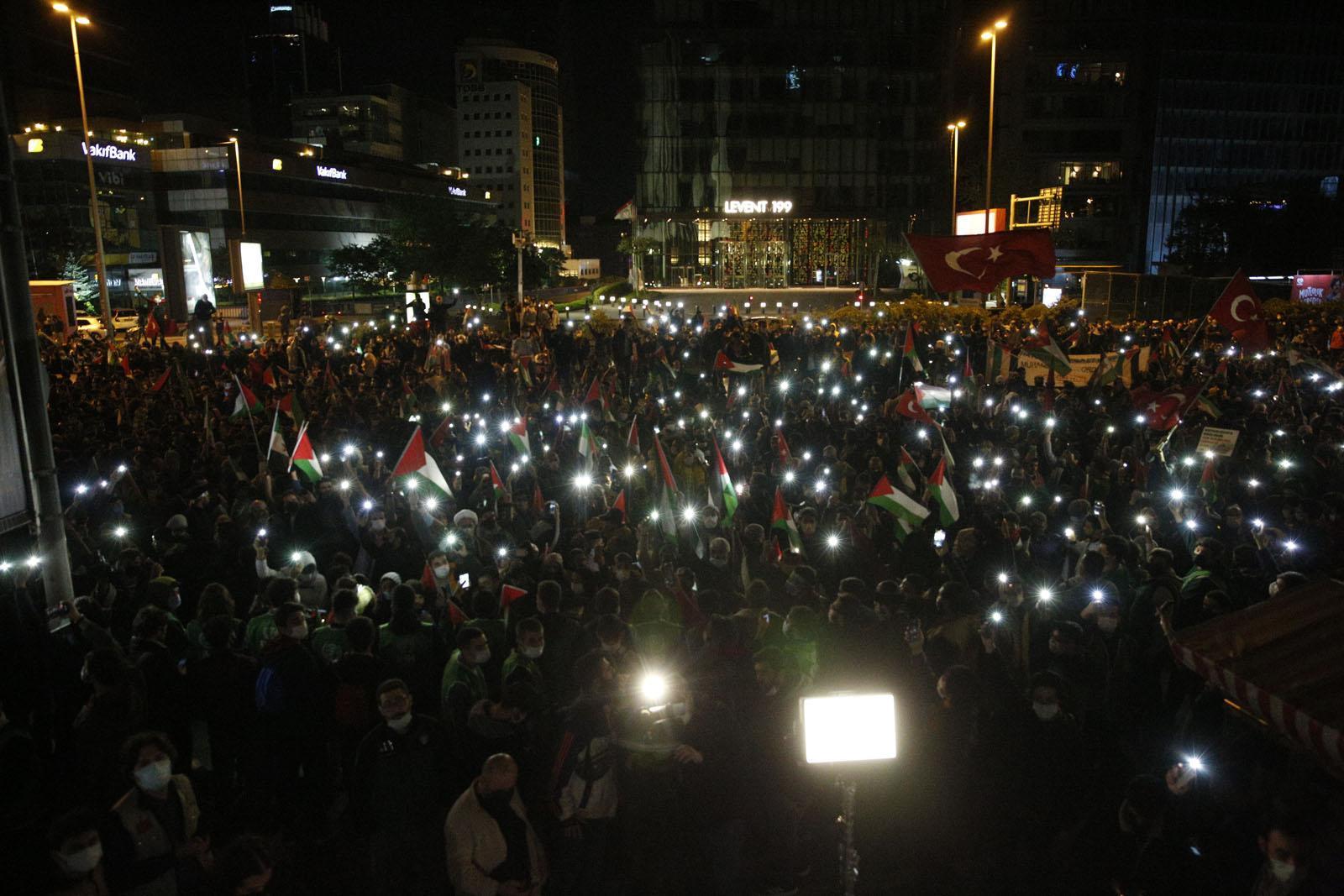 İsrailin Mescid-i Aksaya yönelik saldırıları protesto edildi