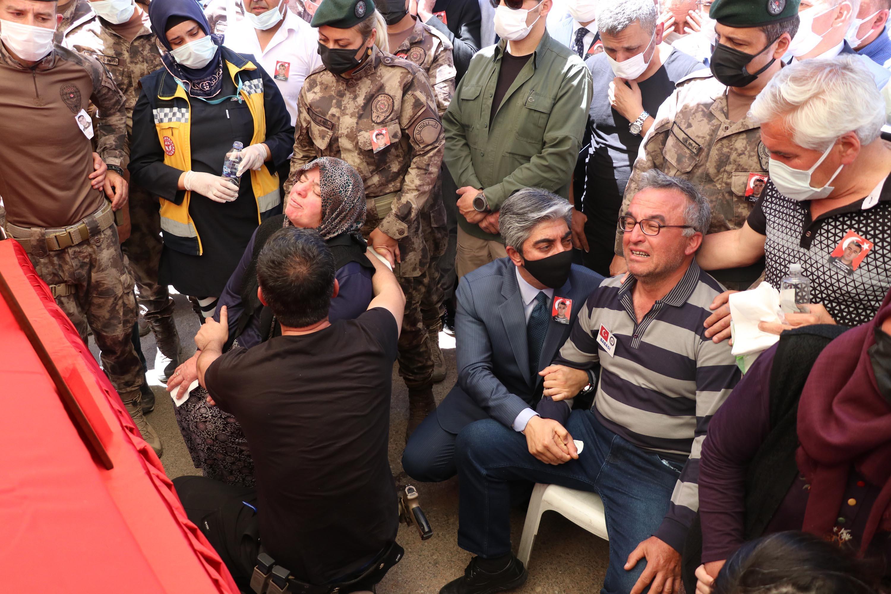 Şehit polis memuru Veli Kabalay, son yolculuğuna uğurlandı