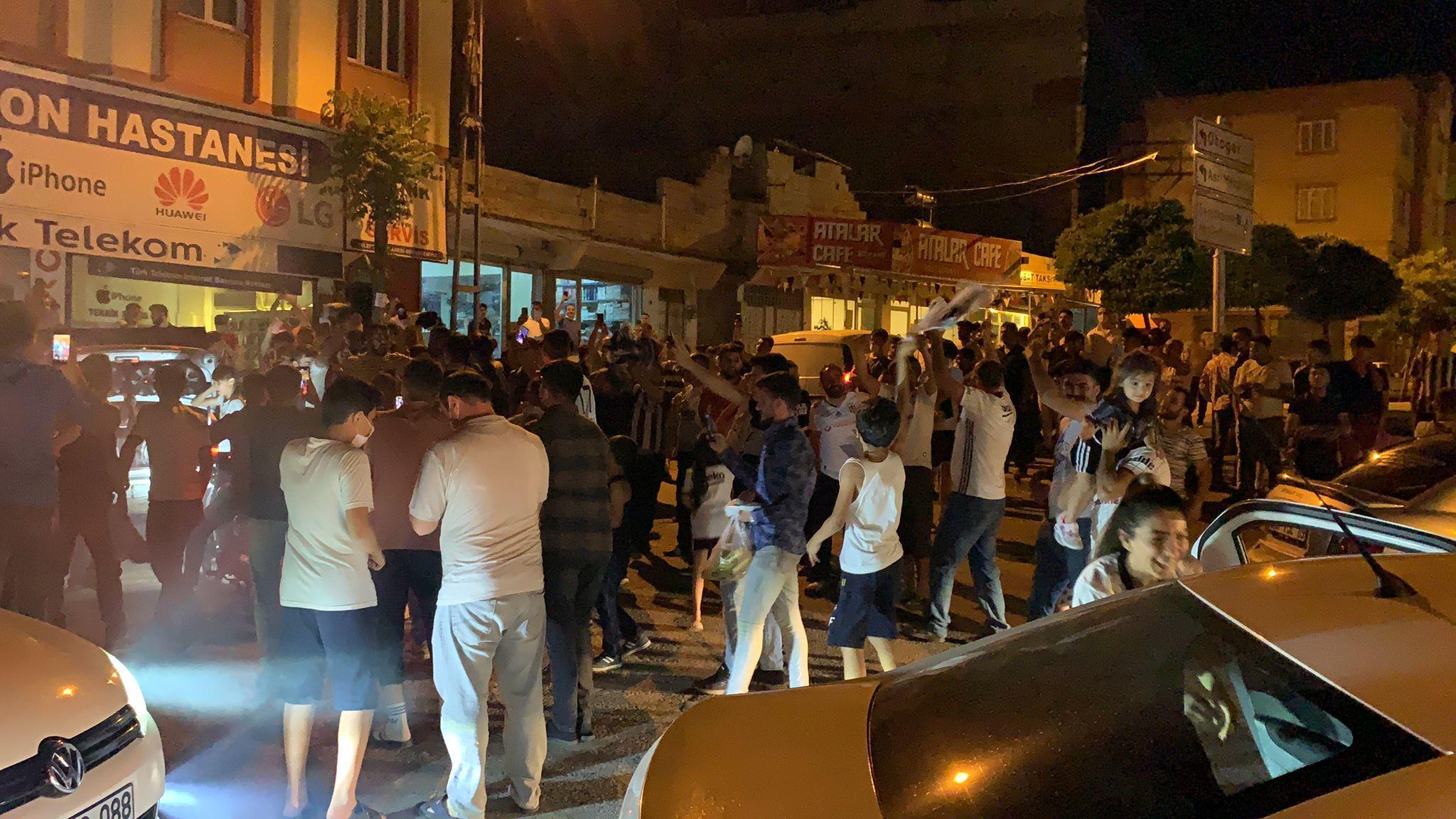 Beşiktaşın şampiyonluğu böyle kutlandı