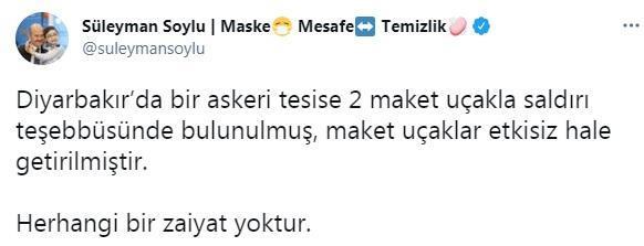 Diyarbakırda 8inci Ana Jet Üs Komutanlığına maket uçaklarla saldırı girişimi