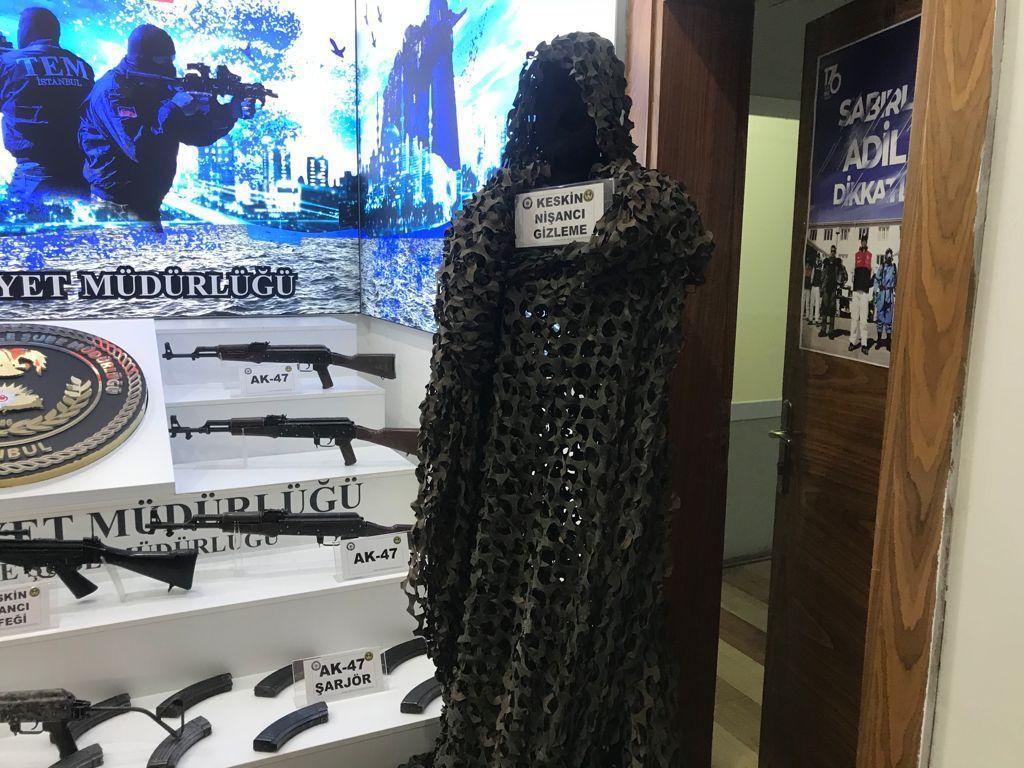 TKP/ML operasyonunda ele geçirilen silahlar emniyette sergilendi