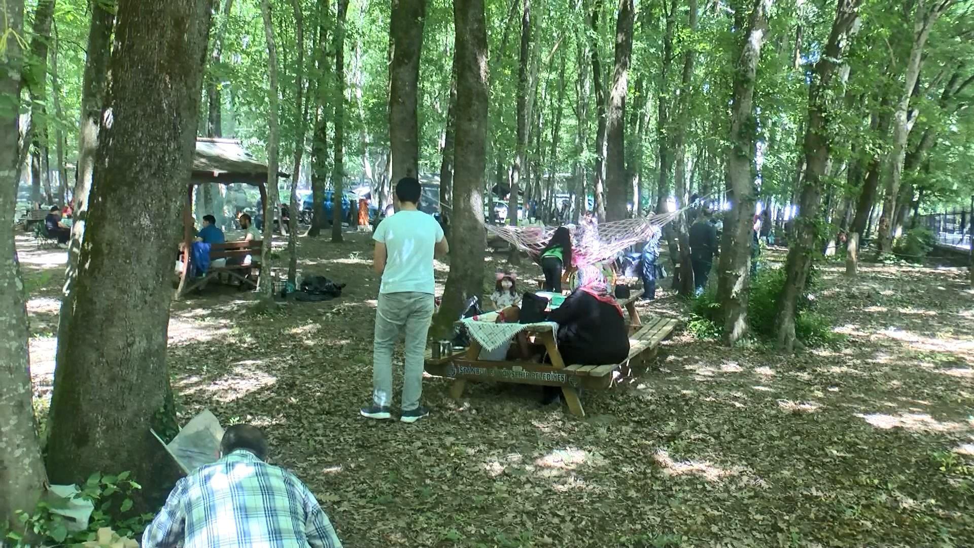 Tatili fırsat bilen İstanbullular Belgrad Ormanına akın etti