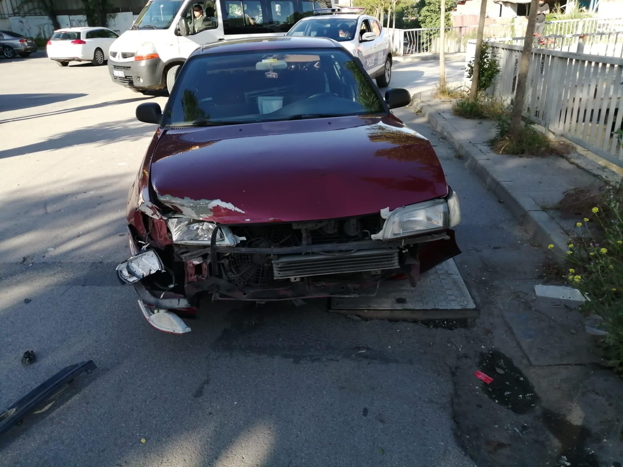 Kartalda dereye uçan araçtan burnu bile kanamadan çıktı