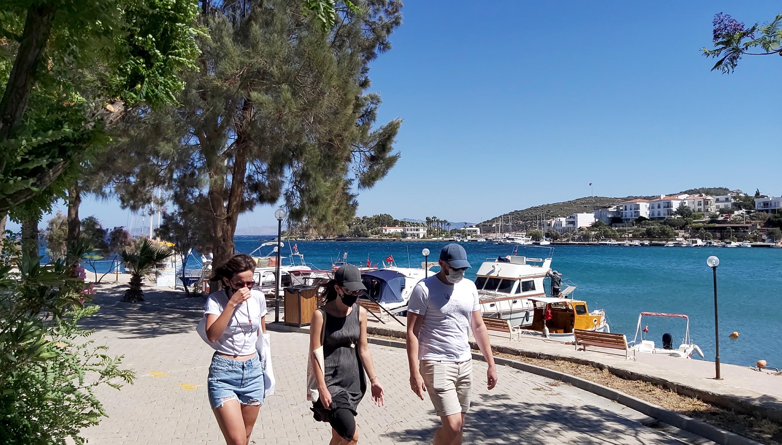 Datçada rüzgar etkili oluyor