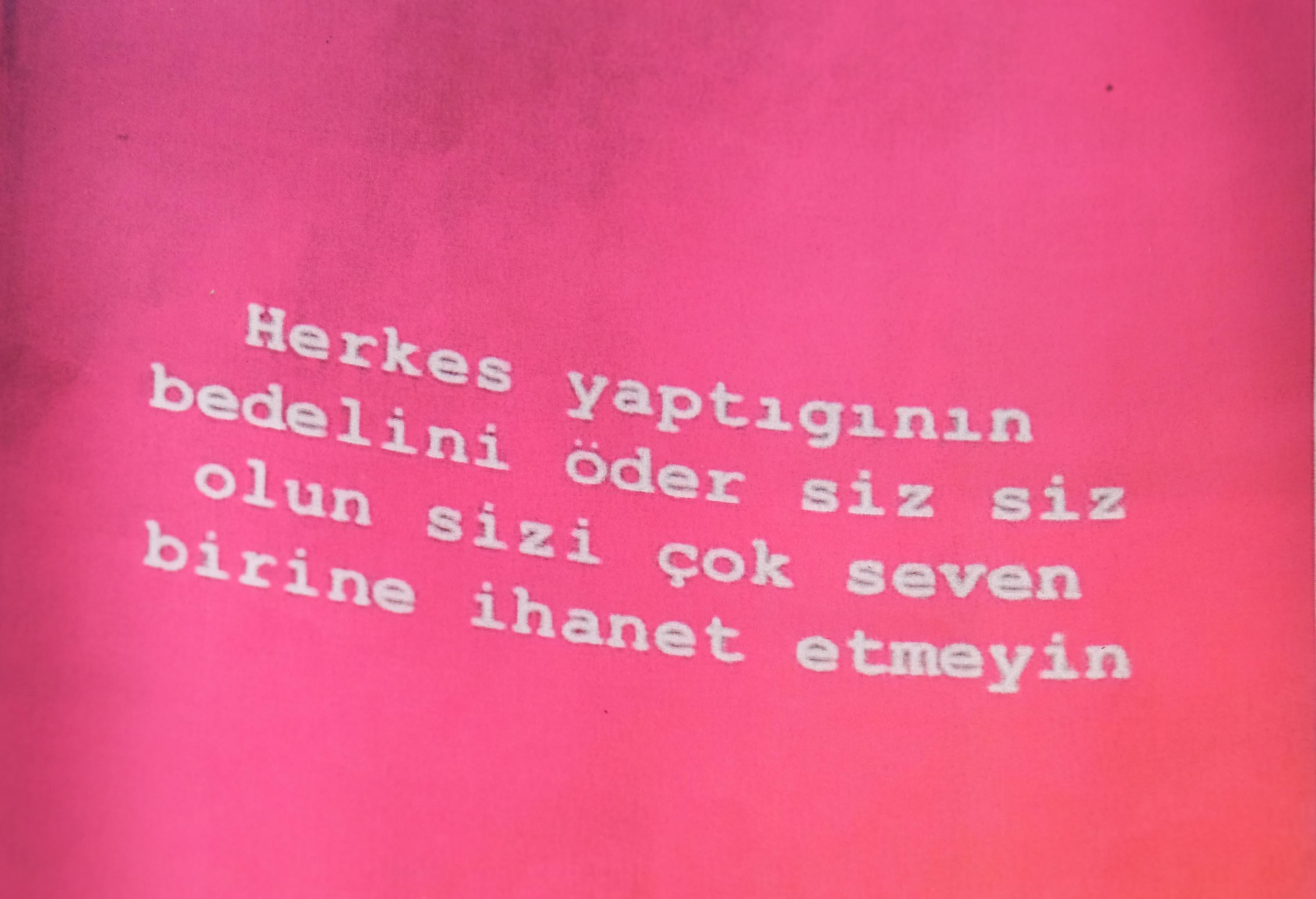 Kız arkadaşını öldürmeden önce, Herkes yaptığının bedelini öder paylaşımı yapmış