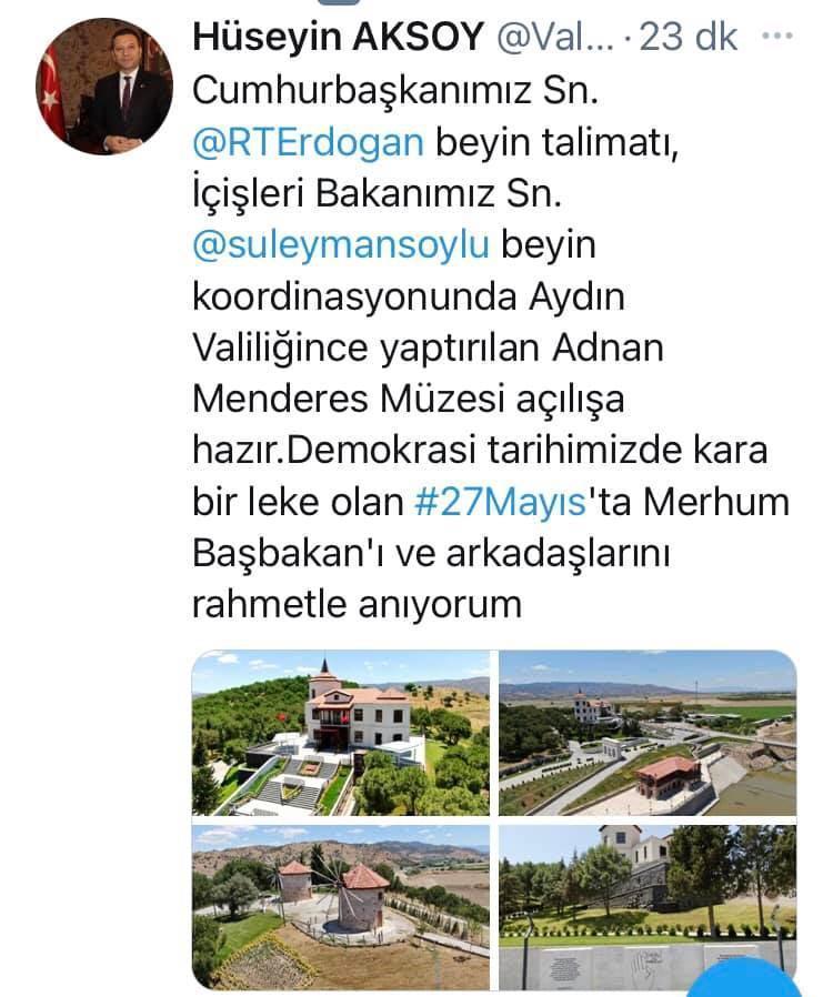 Adnan Menderes Müzesi açılışa hazır