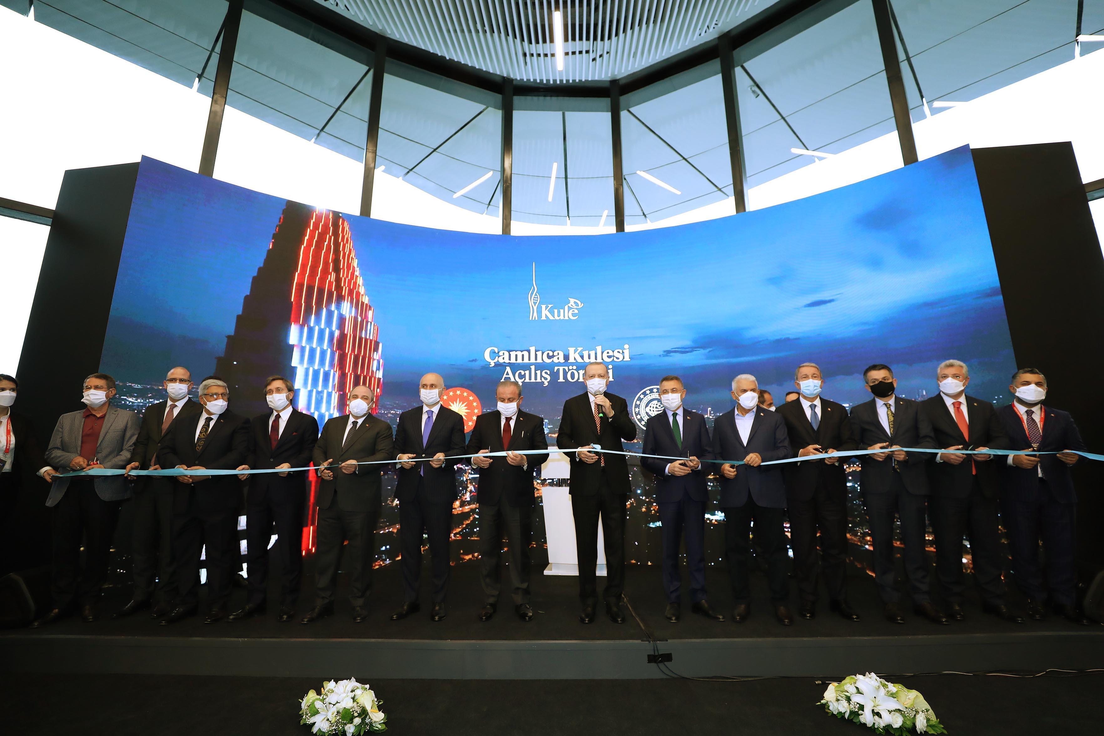 Cumhurbaşkanı Erdoğan, Çamlıca Kulesinin açılışında konuştu