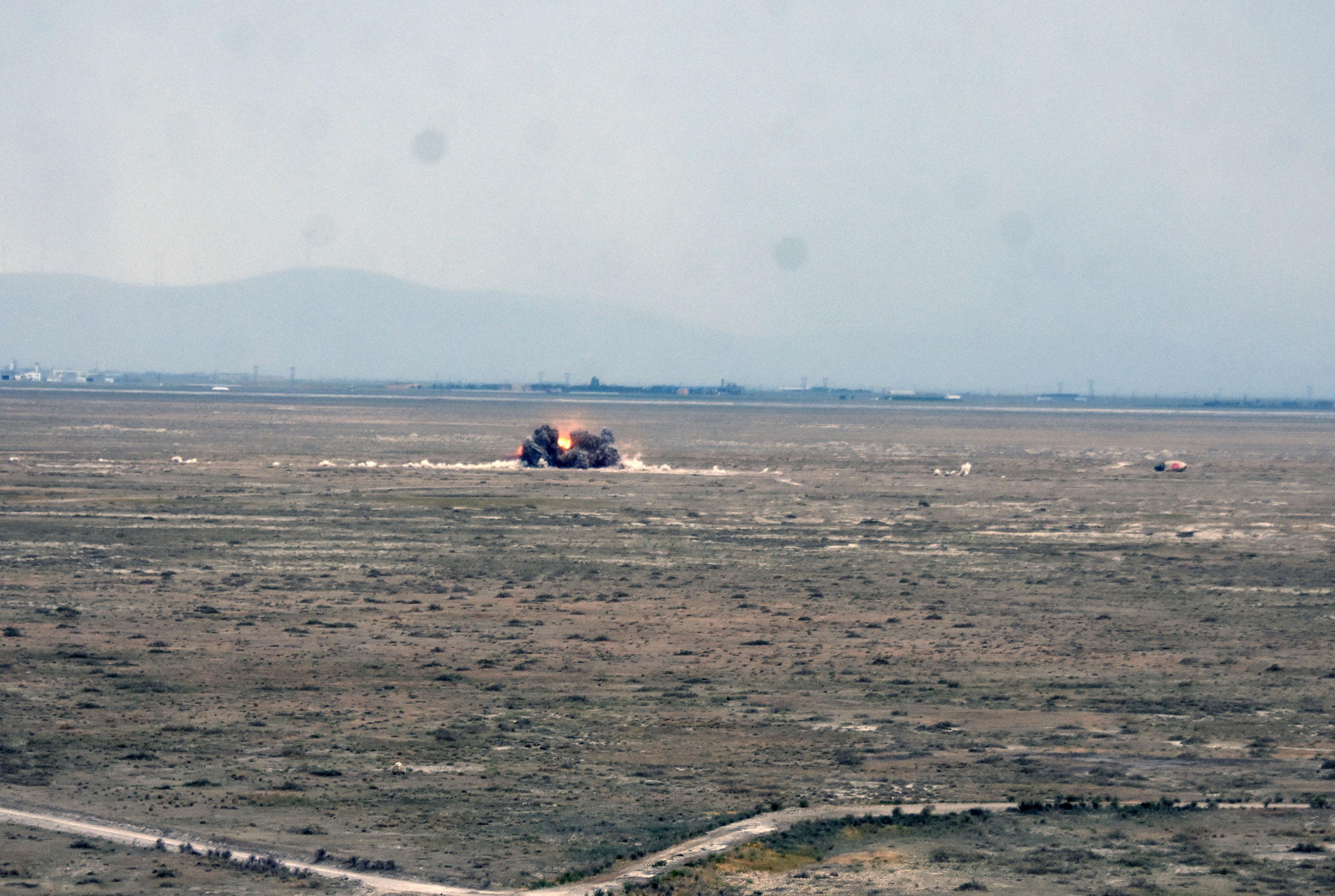 Nefes kesen Uluslararası Anadolu Ankası-2021 Tatbikatına Hürkuş da katıldı