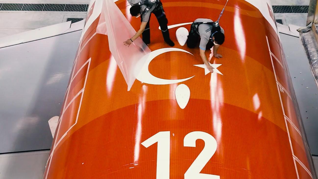 EURO 2020de A Milli Takımımızı taşıyacak uçak göklerde