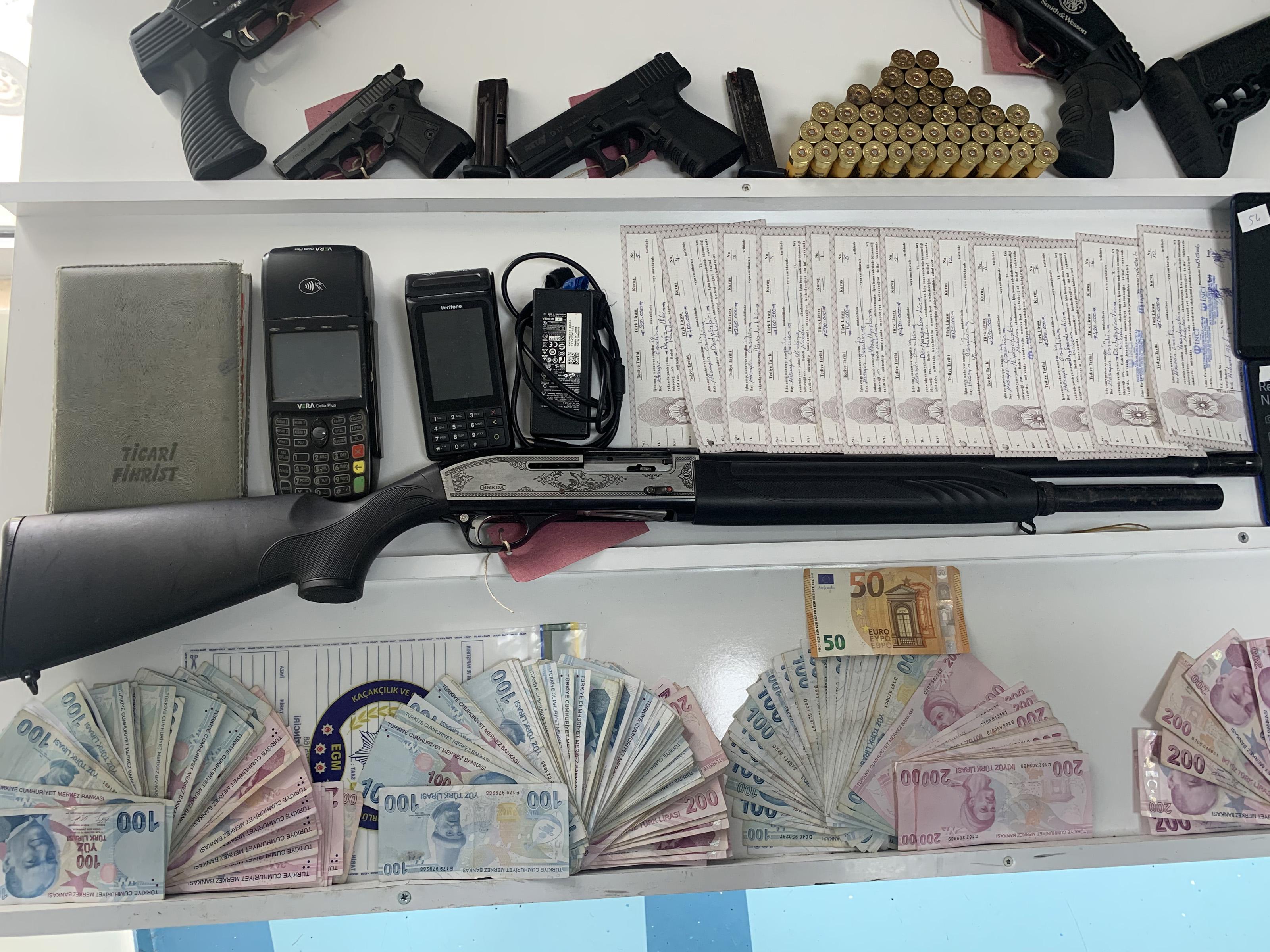 10 milyon 350 bin liralık vurgun yapan tefecilere operasyonda 9 tutuklama