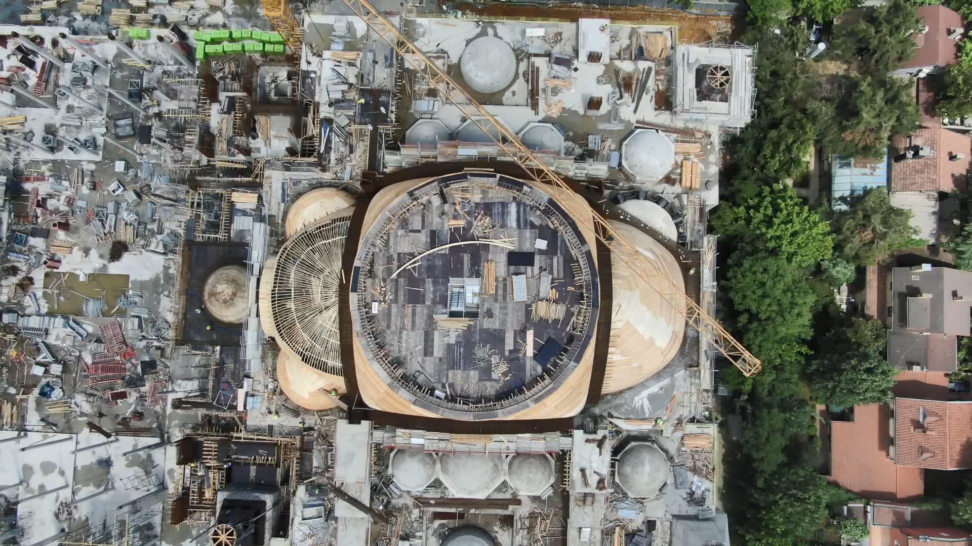 Barbaros Hayrettin Paşa Caminin yüzde 75i tamamlandı