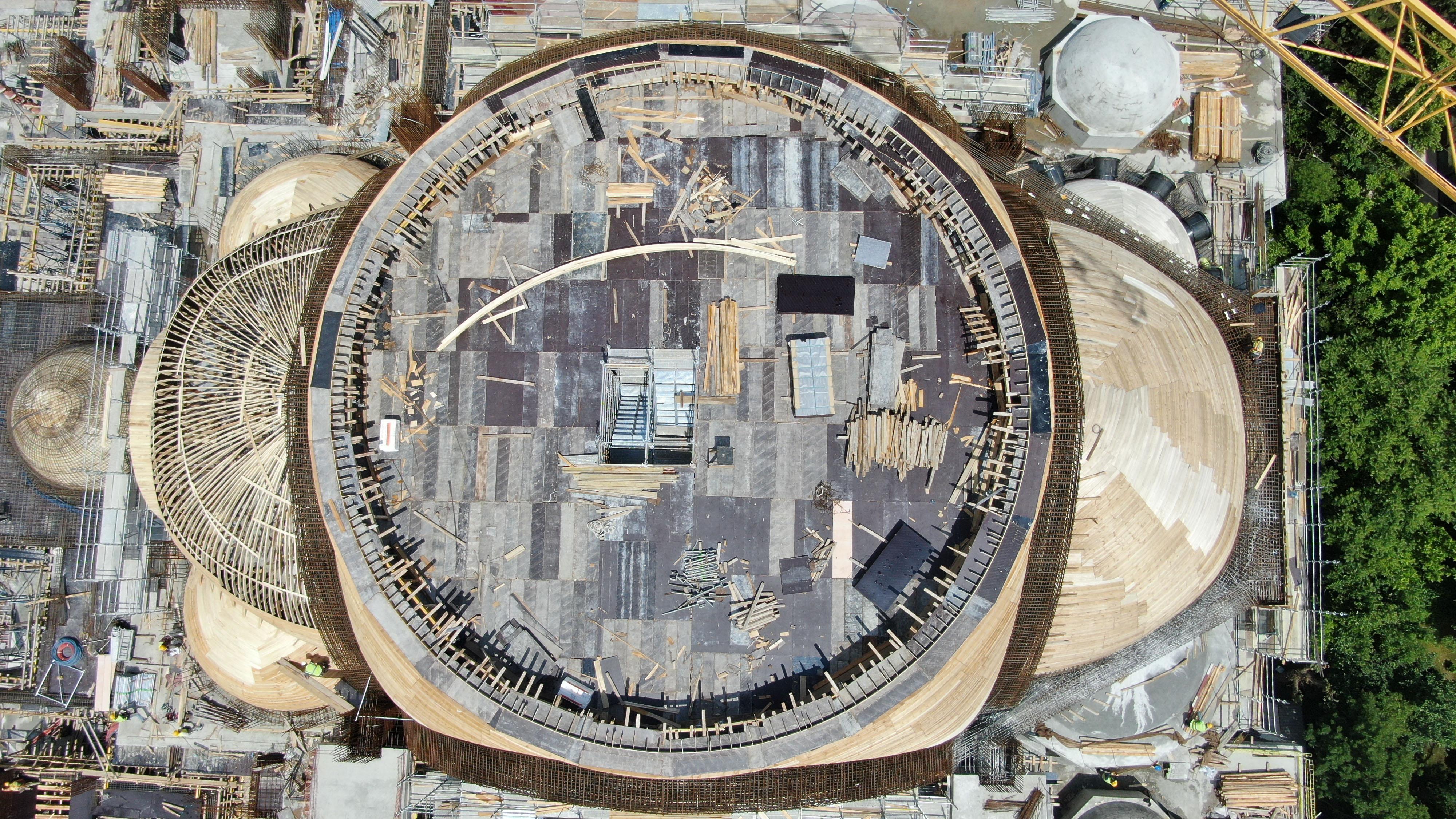 Barbaros Hayrettin Paşa Caminin yüzde 75i tamamlandı