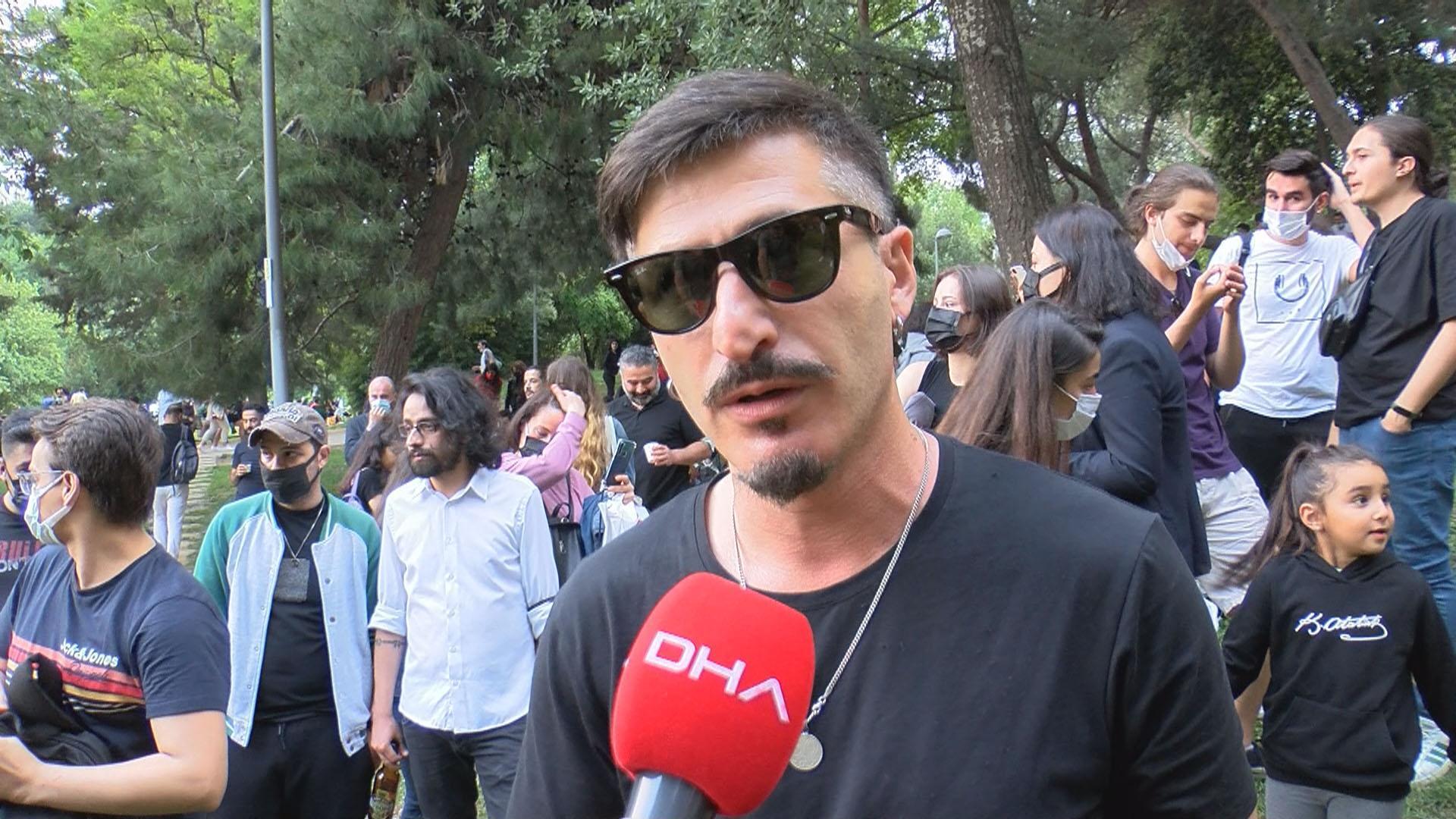 Maçka Parkında sosyal mesafesiz konser