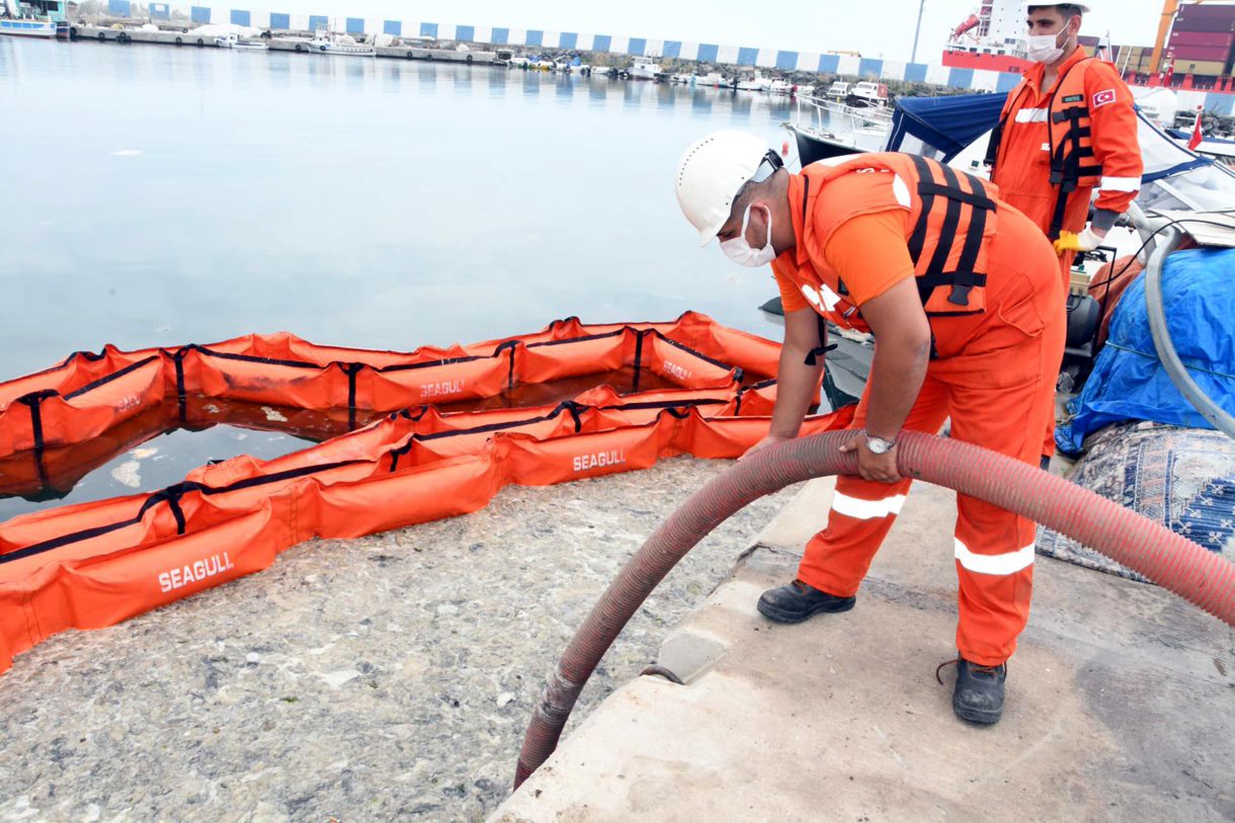 Tekirdağ sahillerinde müsilaj temizliği