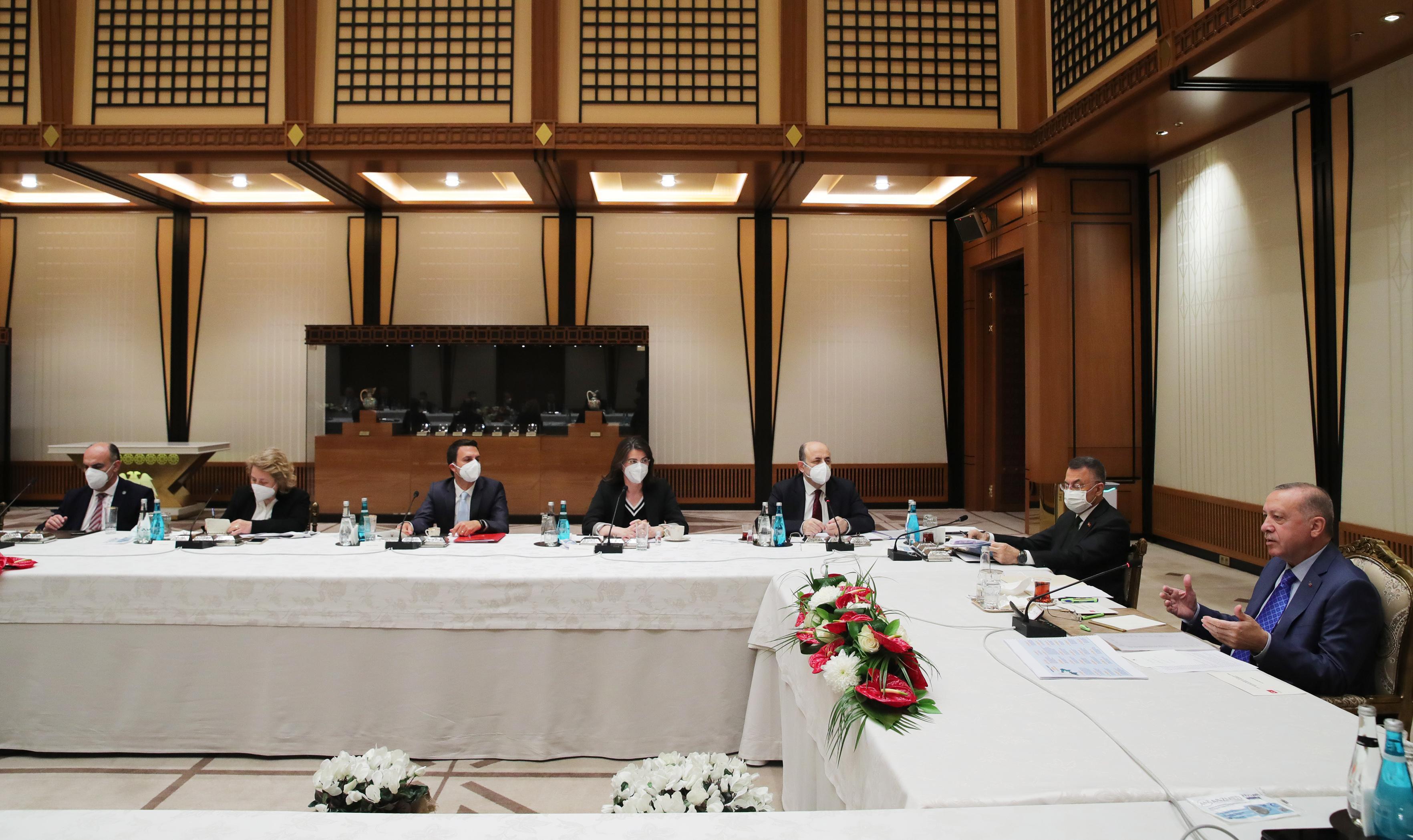 Cumhurbaşkanı Erdoğandan akademisyenlerle müsilaj toplantısı