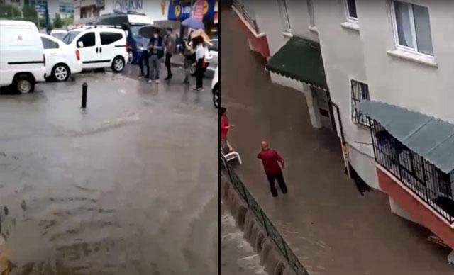 Ankarada sağanak su baskınlarına yol açtı