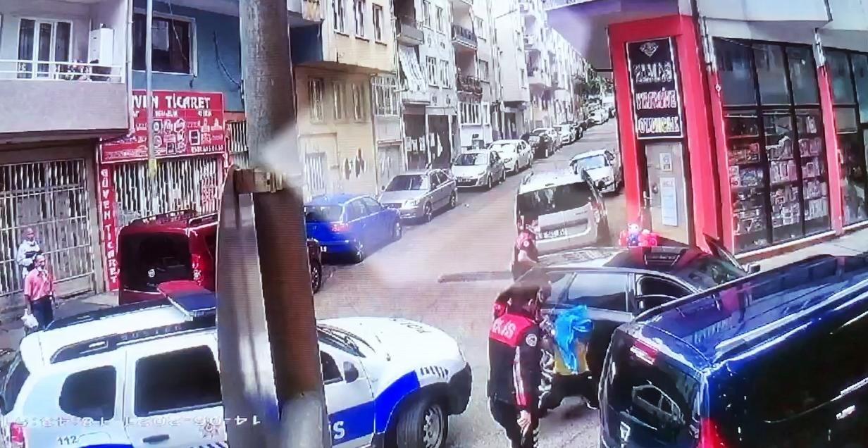 Bursada kovalamaca kazayla bitti; 1 polis yaralandı, o anlar kamerada