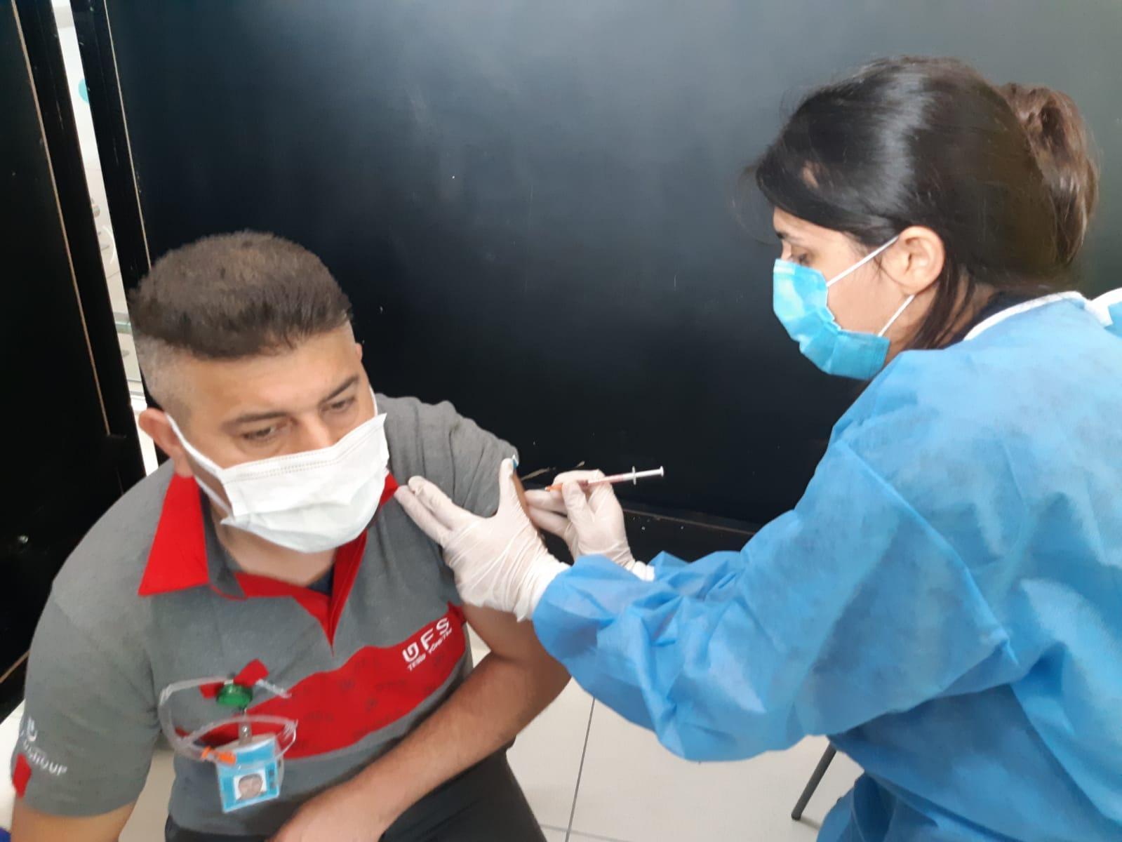 Covid-19 vaccines started to be given to employees at Istanbul Airport