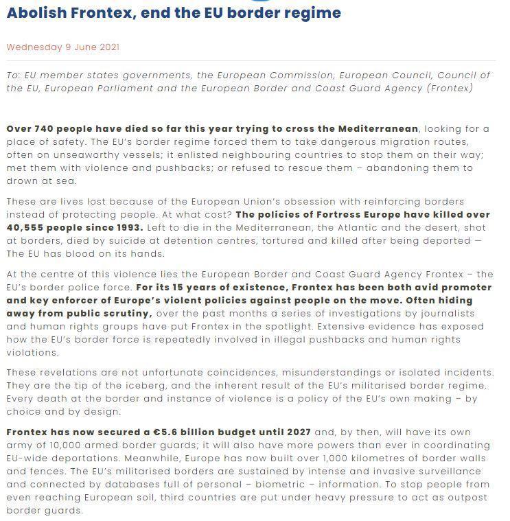 İnsan hakları örgütlerinden AB’ye açık mektup: Frontex’i feshedin