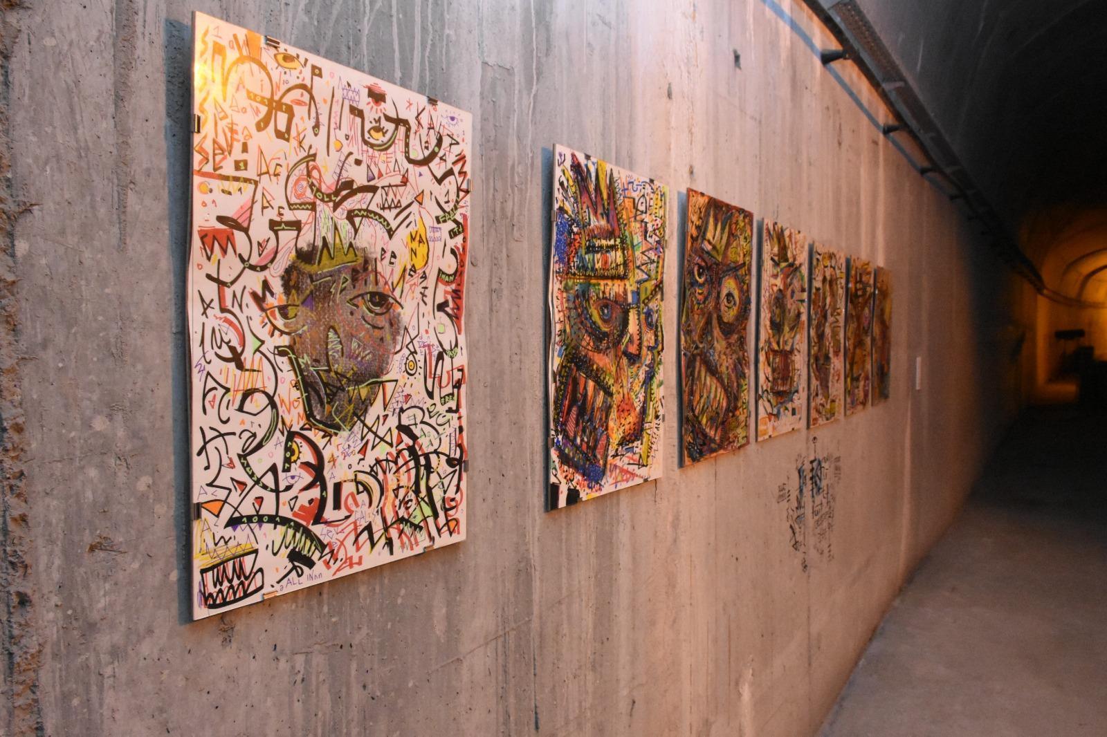 Art in Istanbul metro tunnel, themed healing in the city