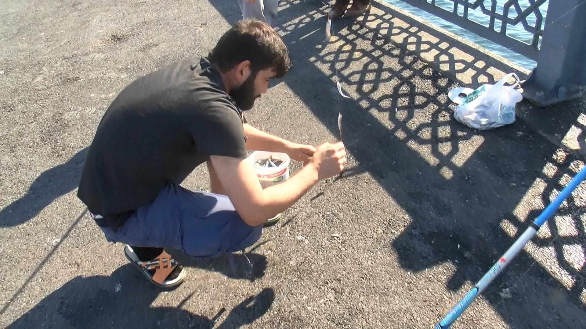 İstanbul Boğazı ve Galata Köprüsü olta balıkçıların akınına uğradı