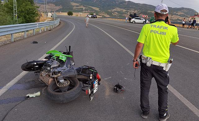 Tuncelide, motosiklet kazasında kolu koptu