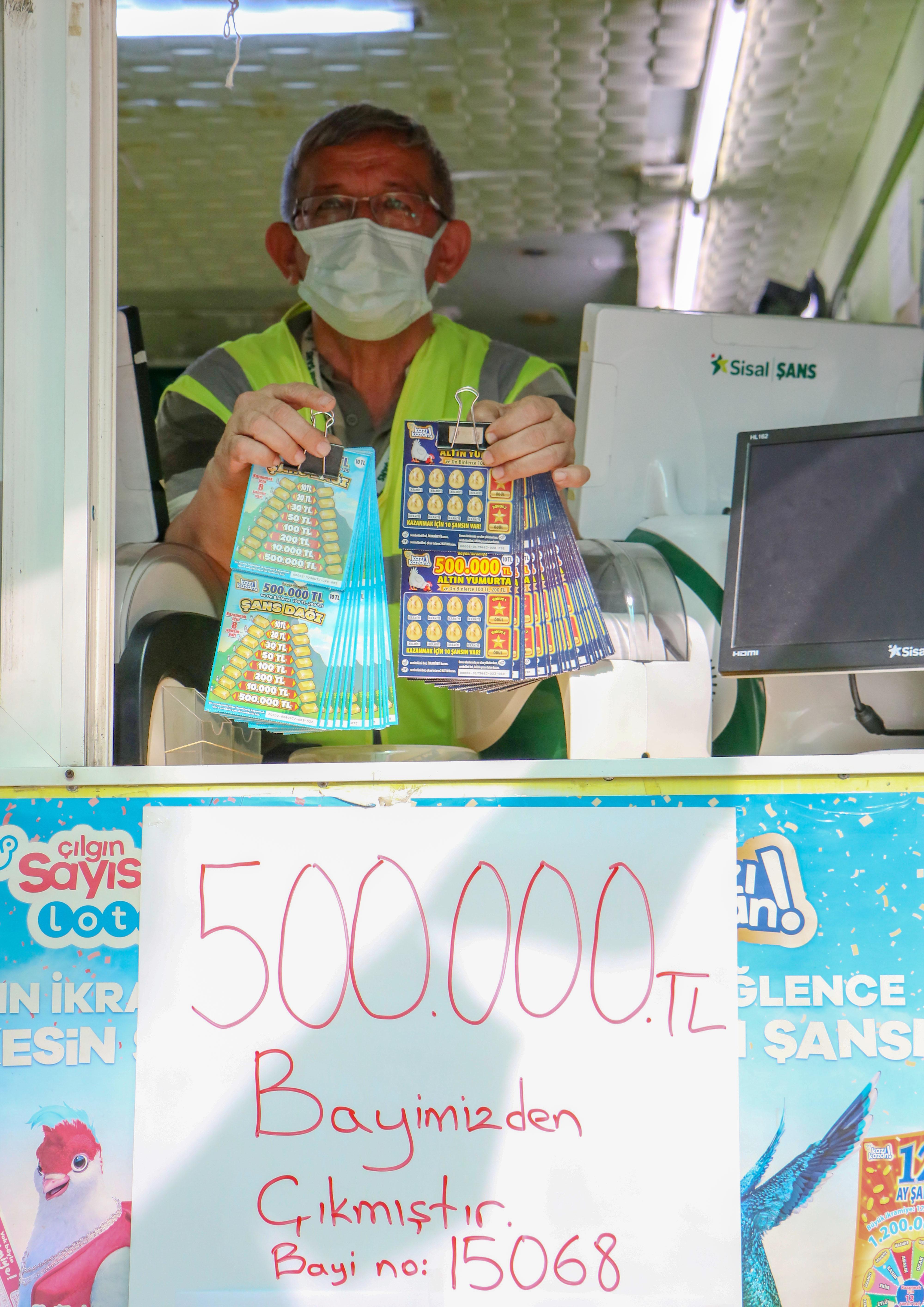 10 TLlik kazı kazanla 500 bin TL kazandı