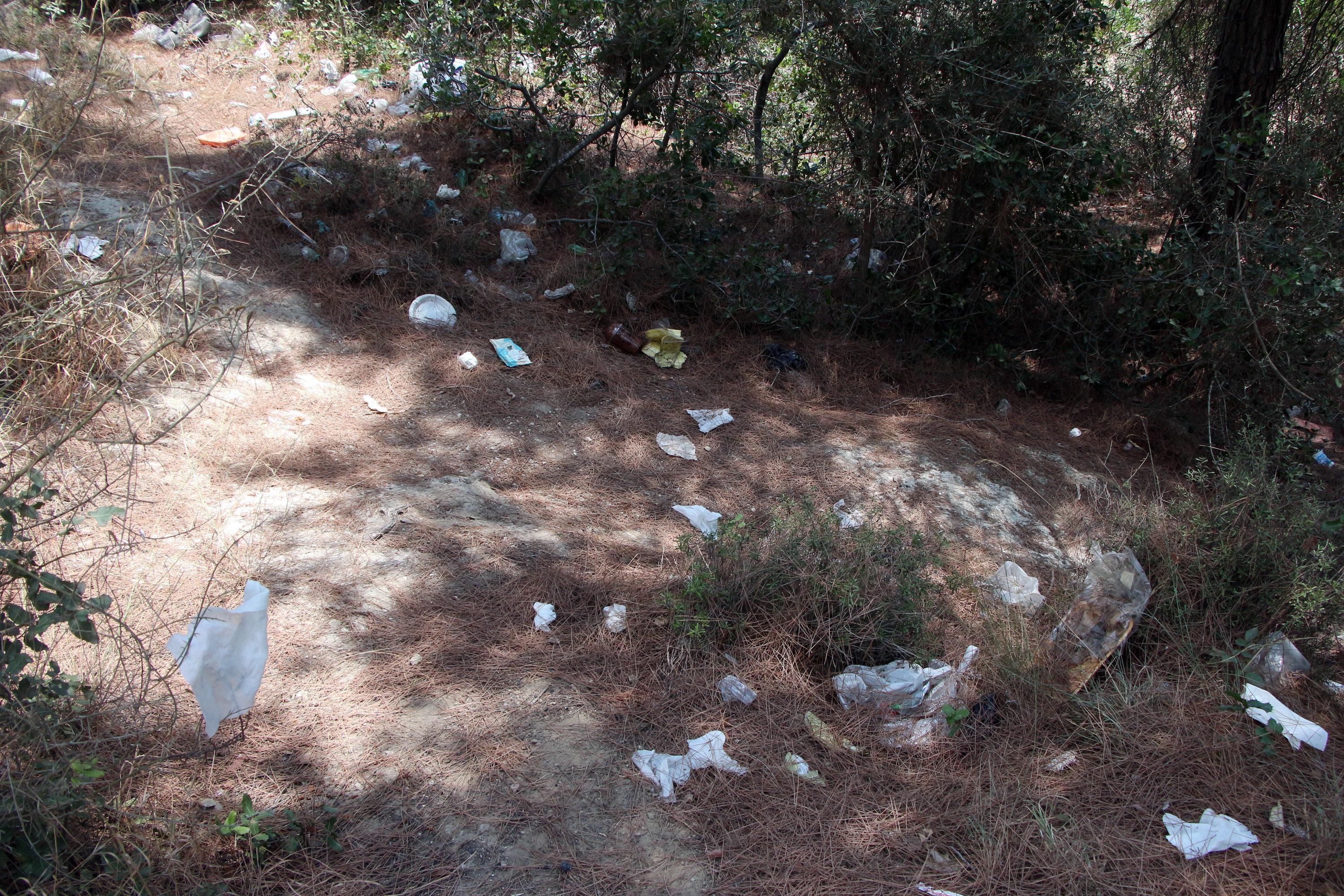 Adanada mesire alanları, piknikçilerin çöpleriyle doldu