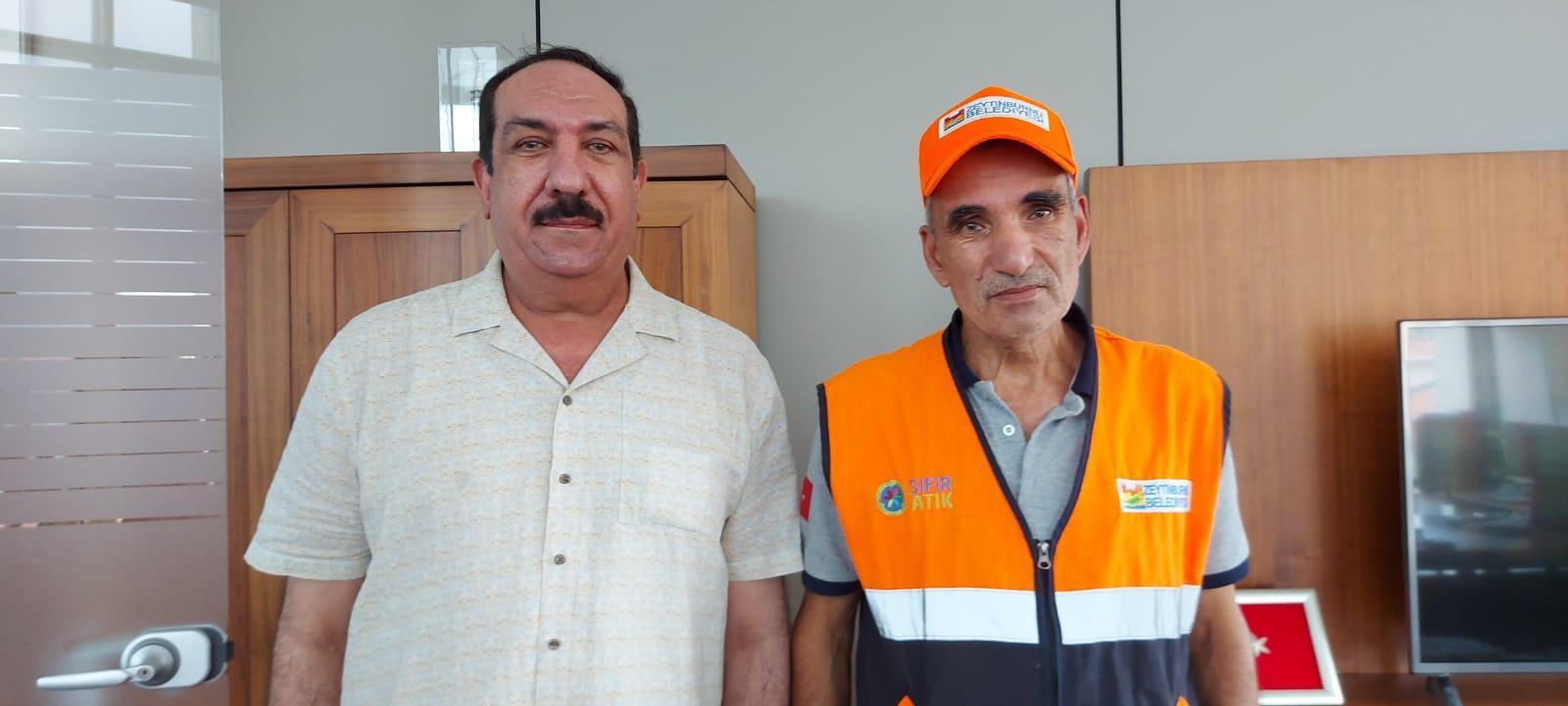 Temizlik işçisi bulduğu parayı Iraklı sahibine teslim etti