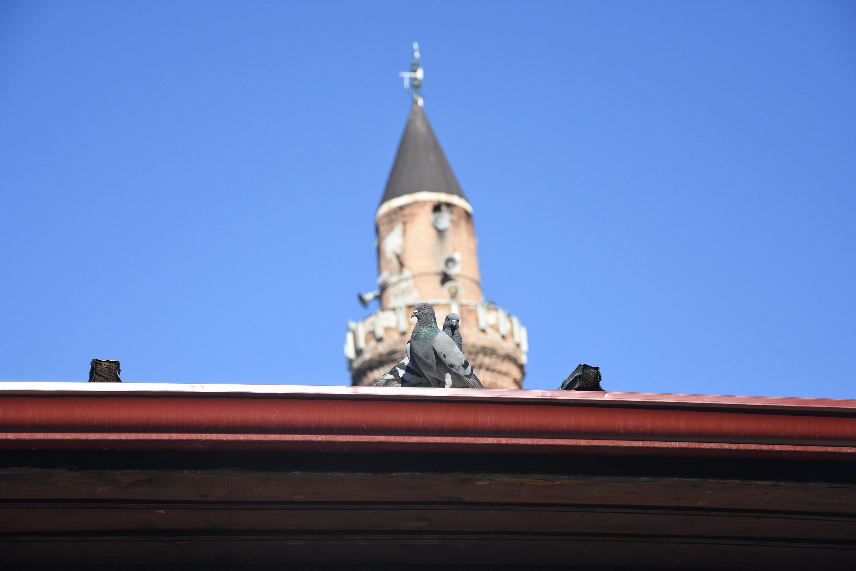 Tarihi Ulu Caminin eğik minaresinin zemini sağlam çıktı