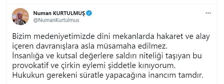 Altun: Surp Takavor Kilisesine yapılan saygısızlığı kınıyoruz