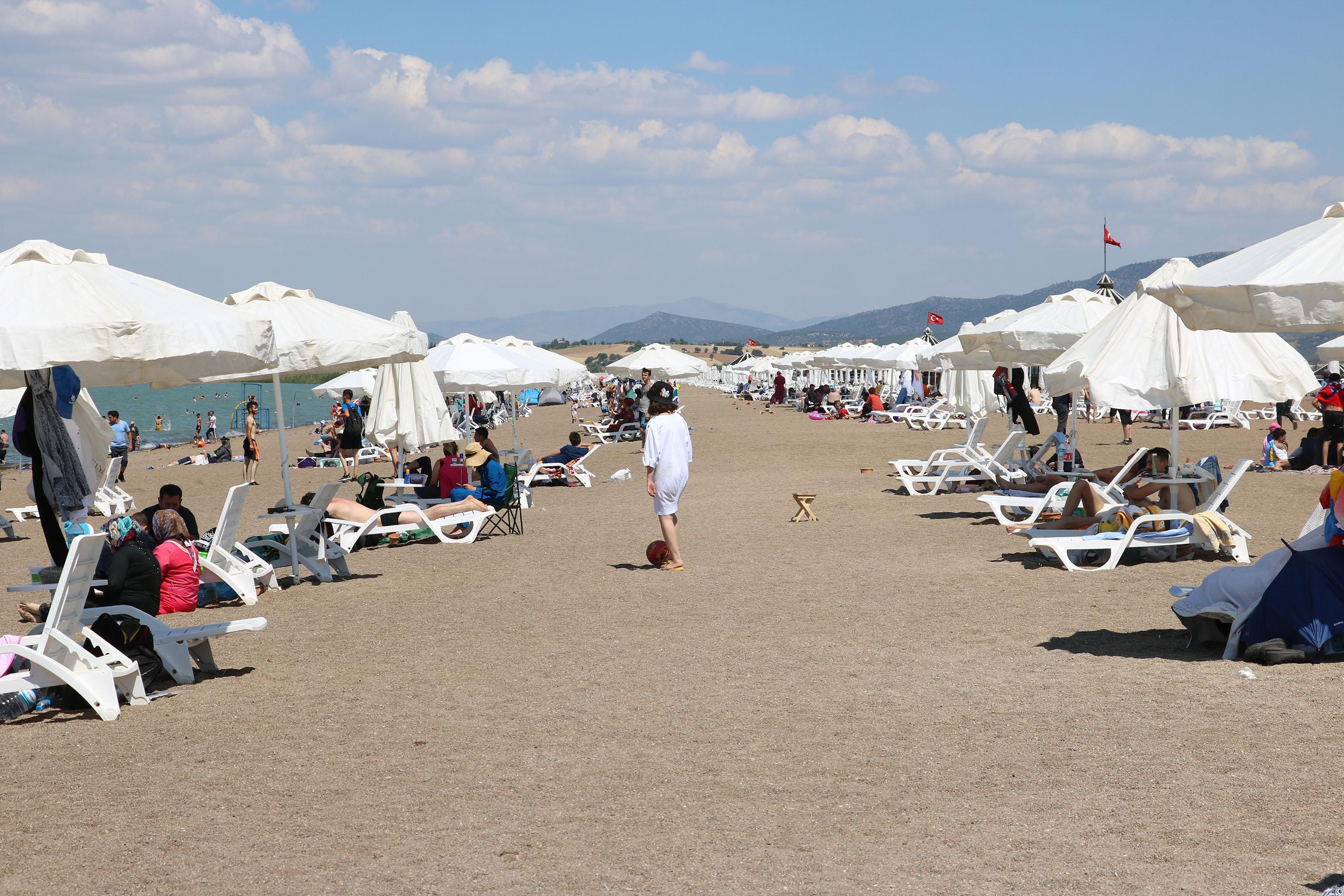 Konya Ovasında plaj keyfi