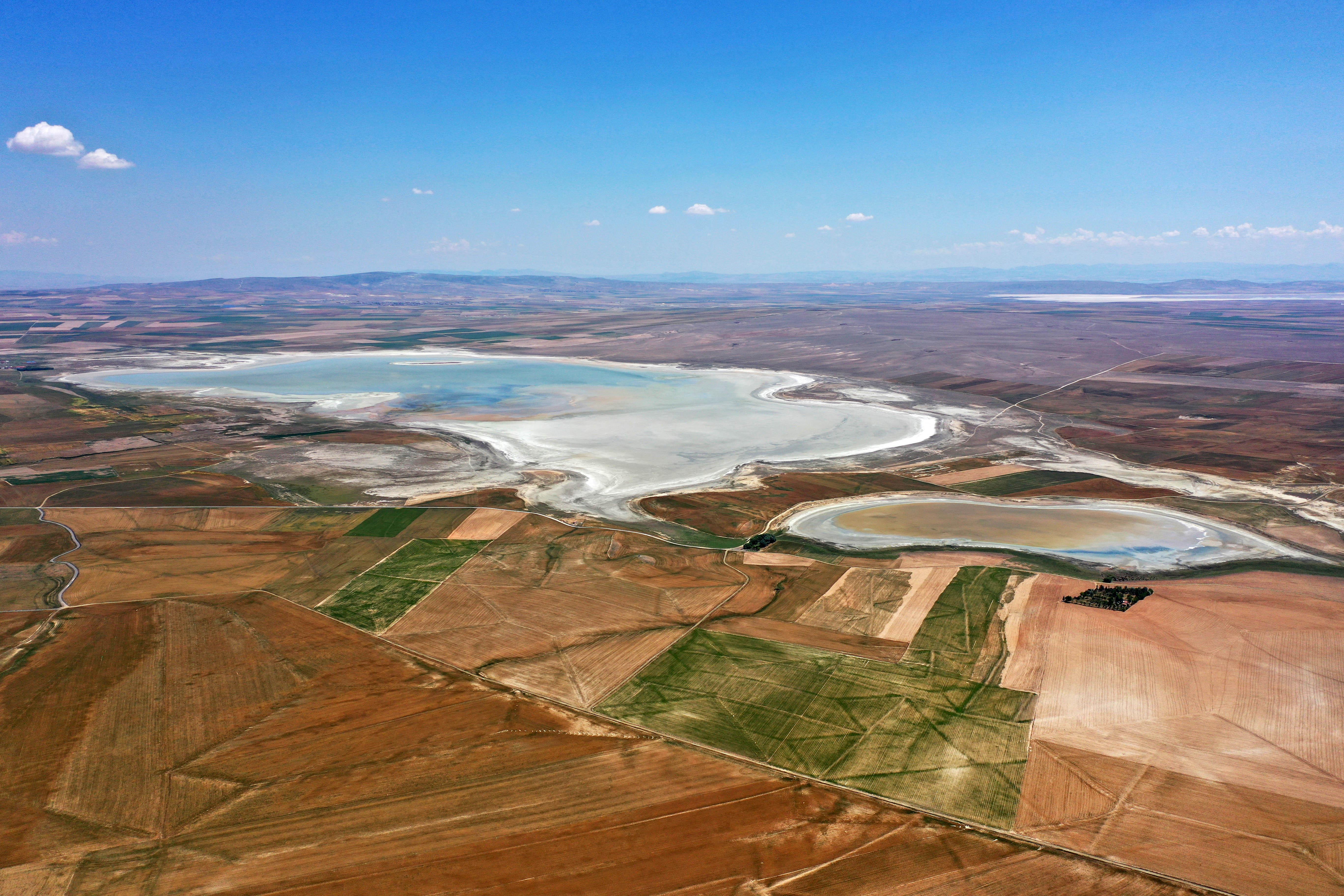The vital veins of the dried Duden Lake appeared