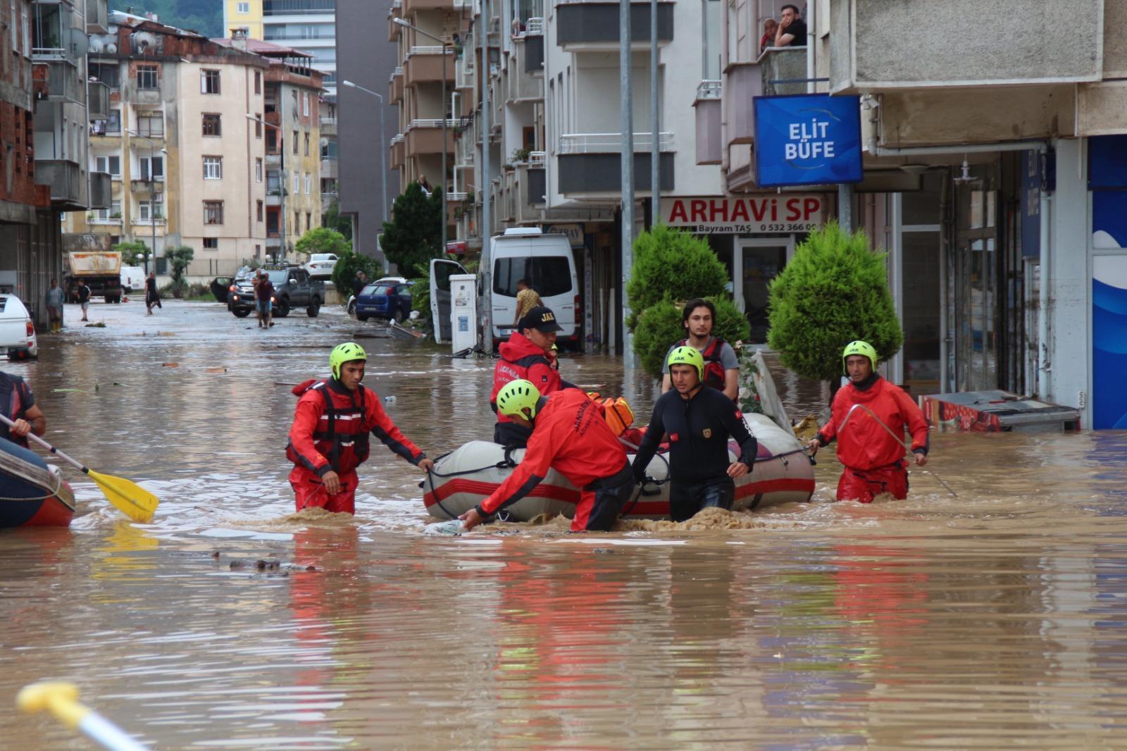 The toll of the flood disaster in Artvin is heavy; 39 buildings were destroyed, 1,459 damaged