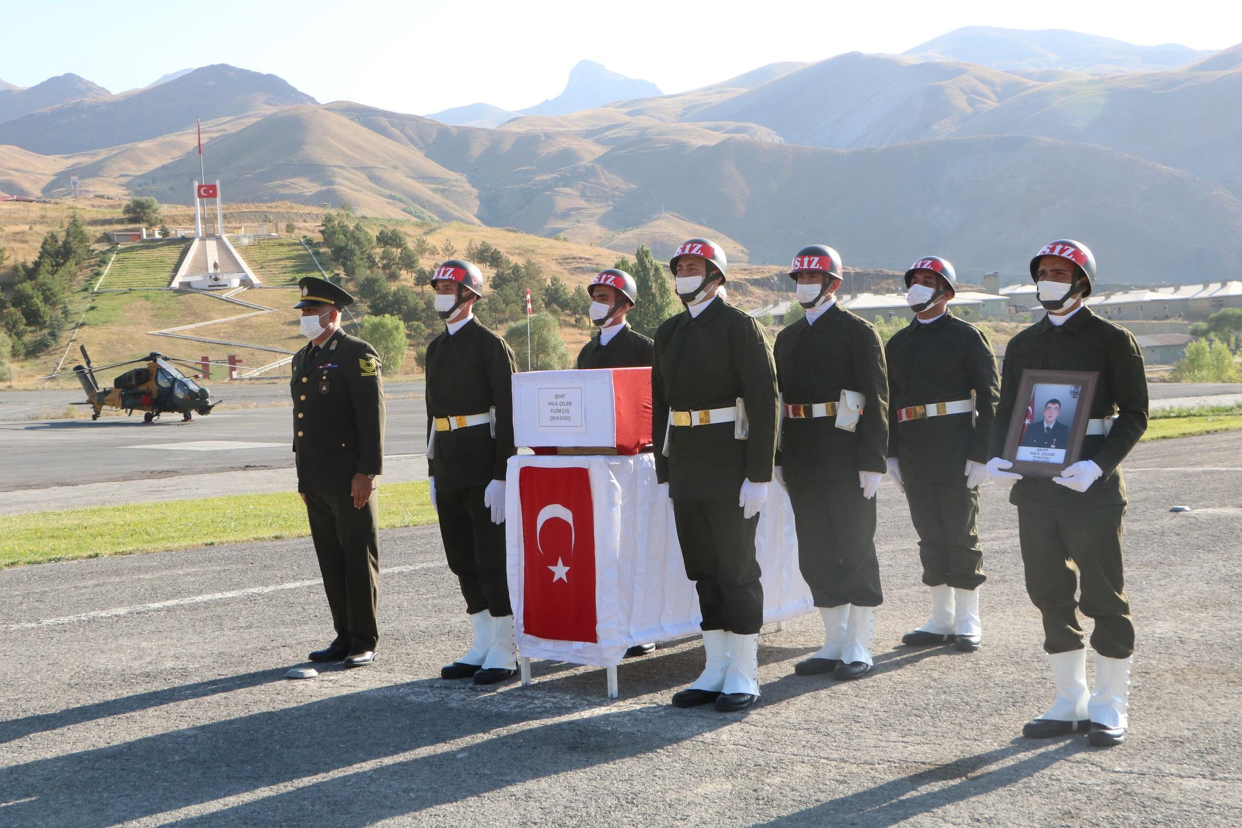 Şehit uzman çavuş, memleketine uğurlandı