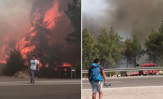 Adananın 2 ilçesinde korkutan orman yangını Ekipler seferber oldu