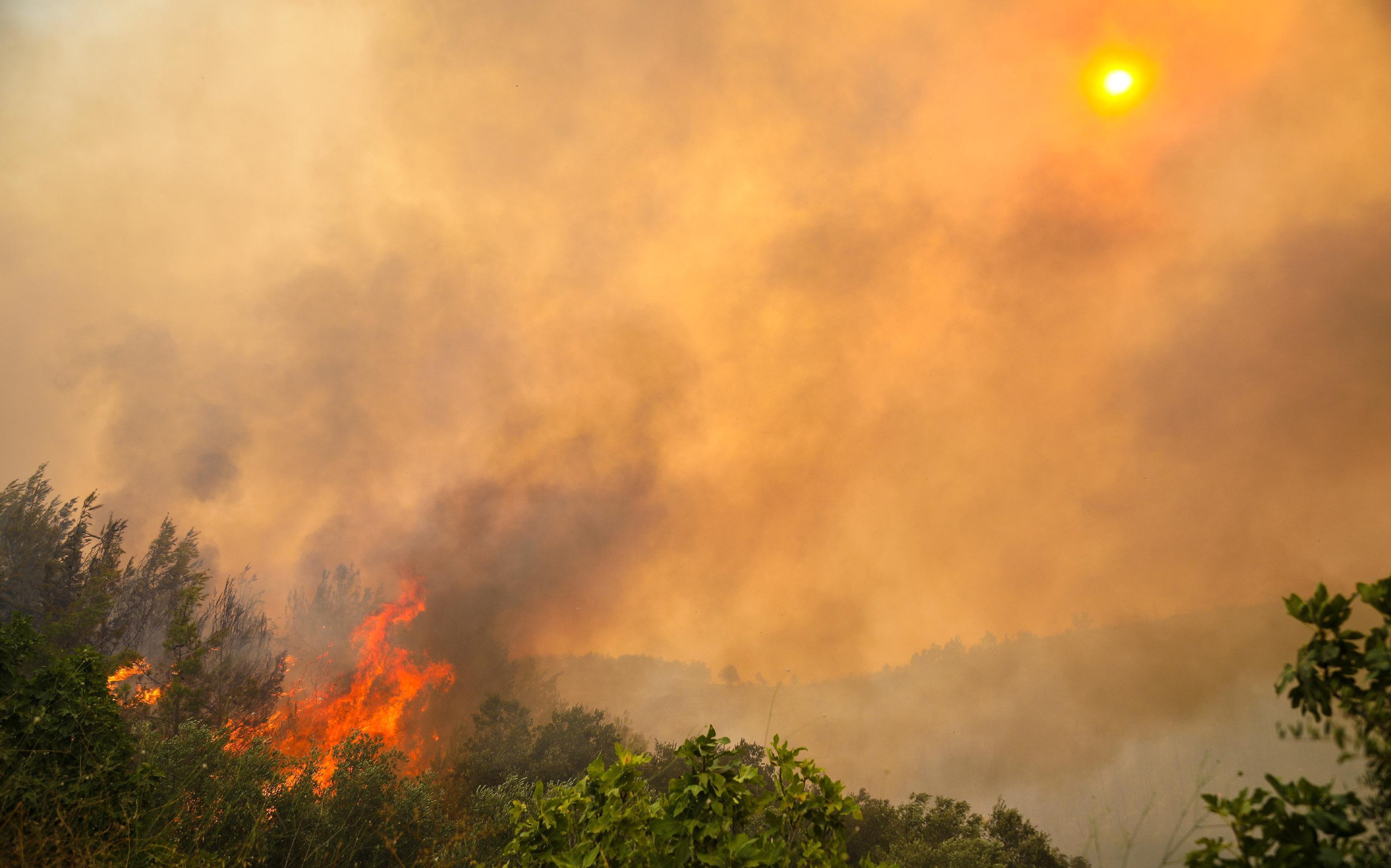 Scorching wildfire in Manavgat continues on the second day