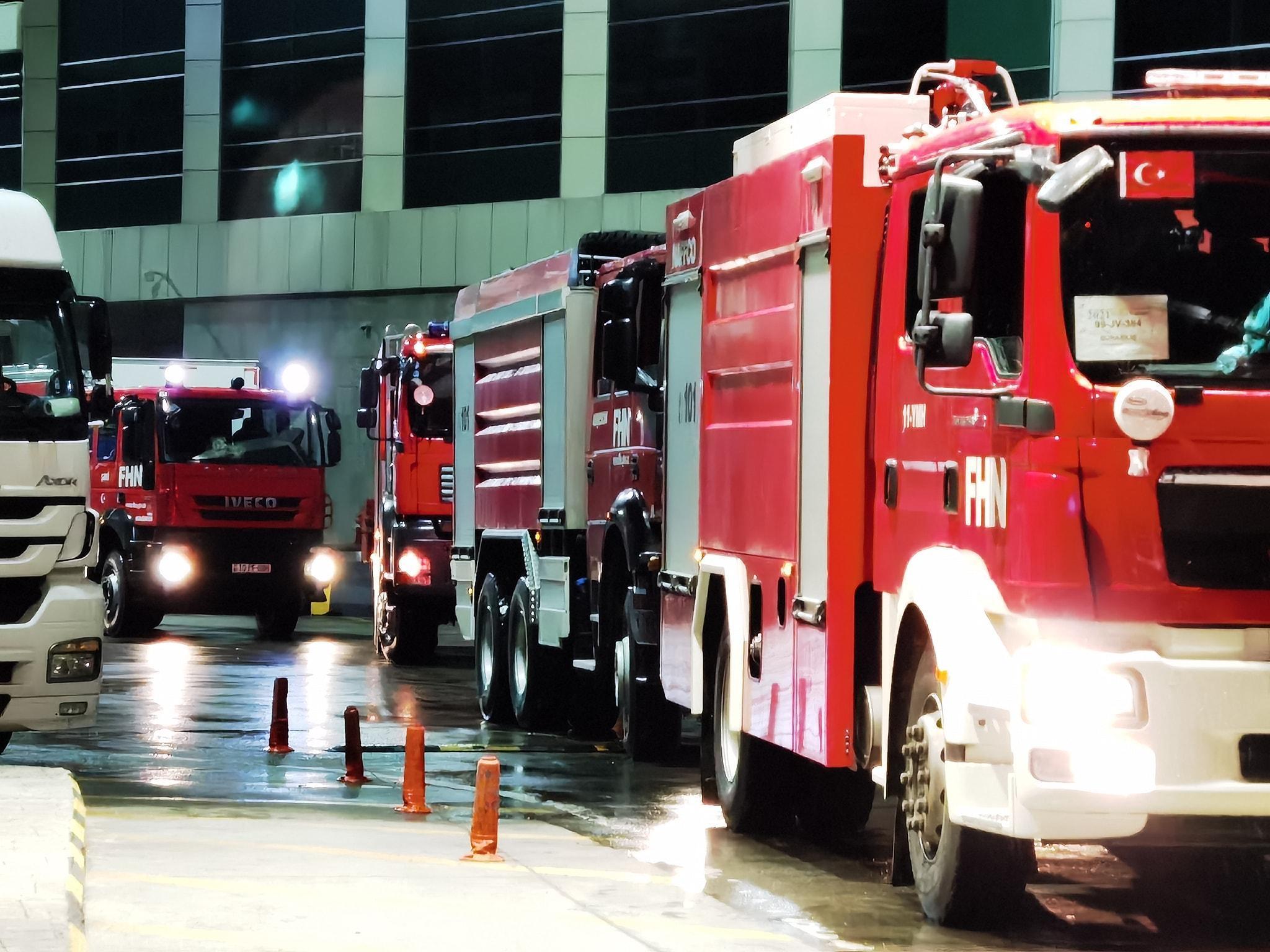 Azerbaycan yangın söndürme ekipleri, Türkiyeye giriş yaptı