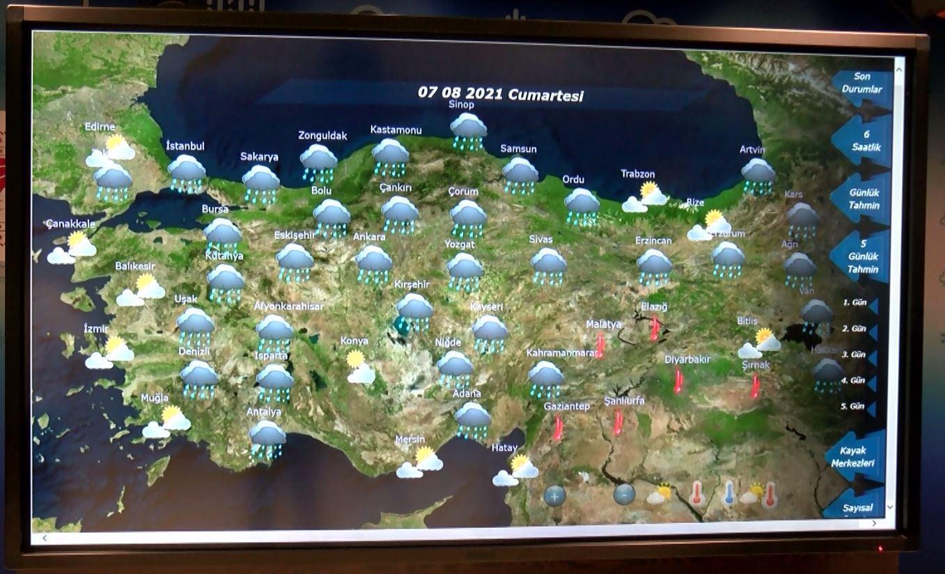 Meteorolojiden Antalya ve çevresi için yağış tahmini