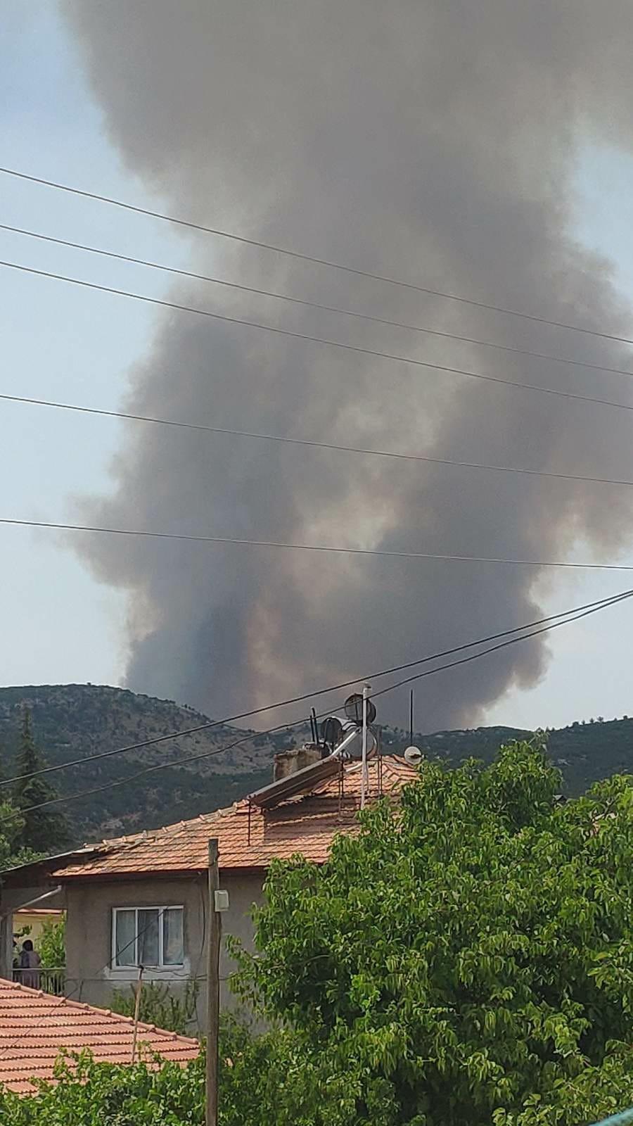 Burdur Tefennide orman yangını